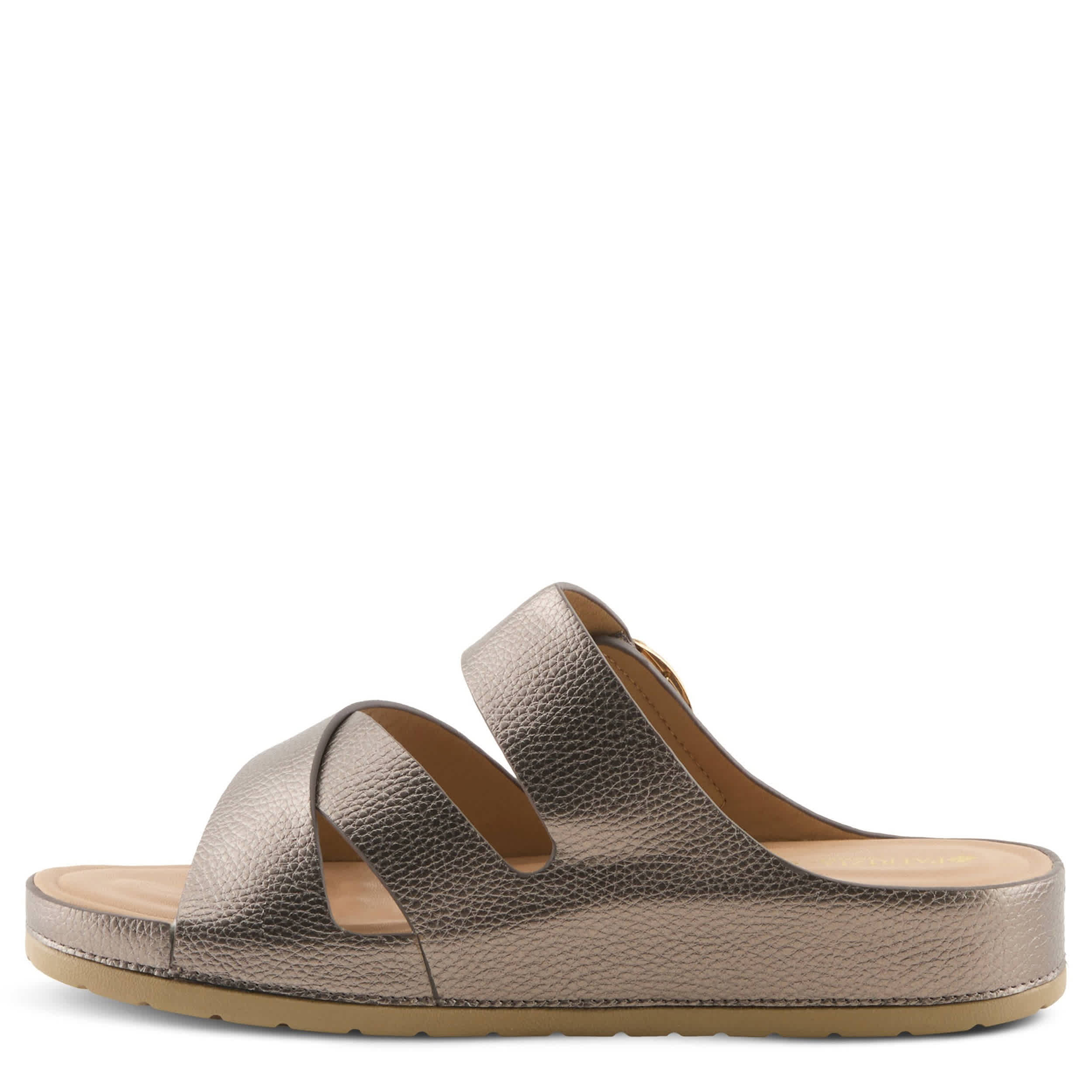 PATRIZIA-WOMENS ELIZA SLIDE SANDAL-PEWTER & 