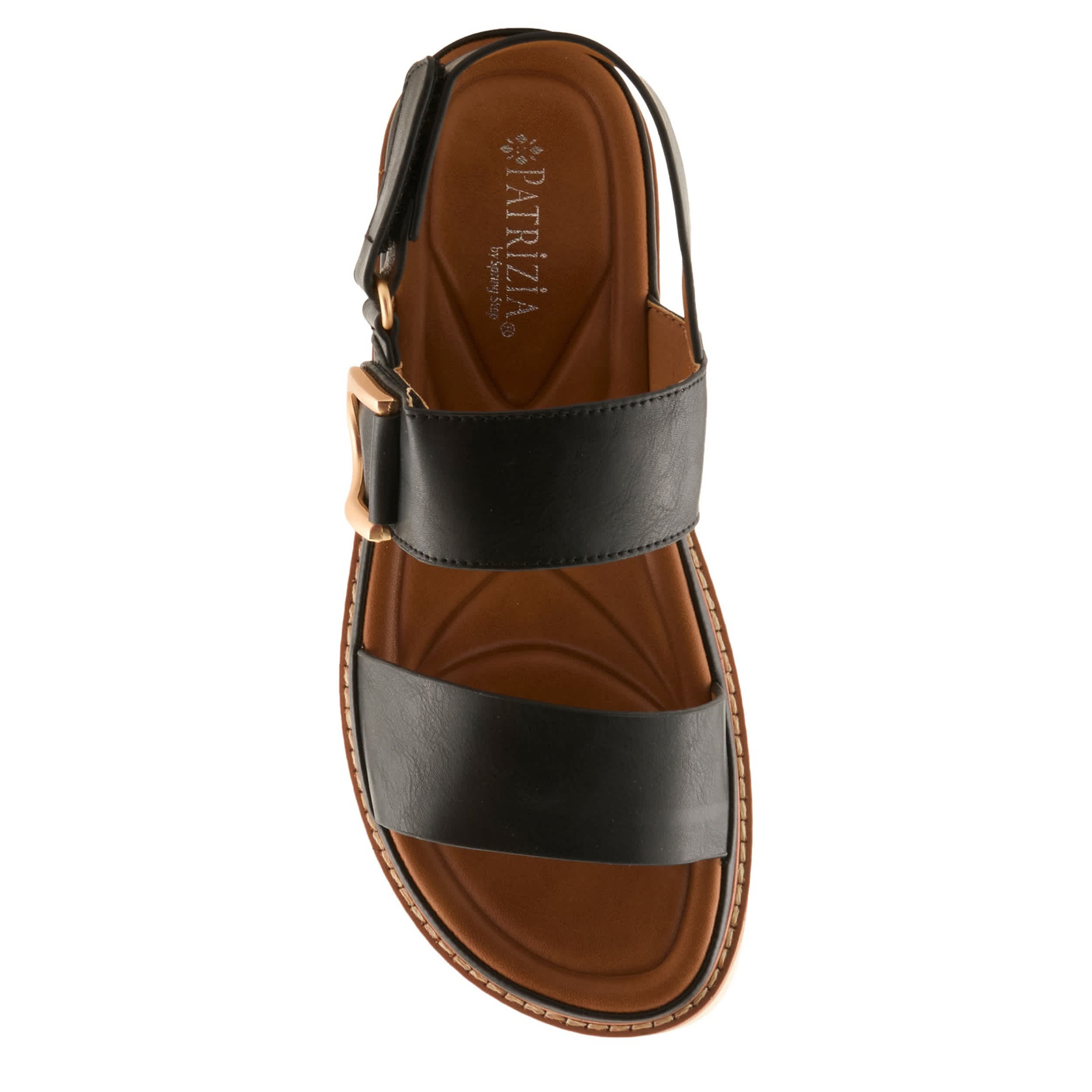 PATRIZIA-WOMENS MARKLE FLAT SANDAL-BLACK & 