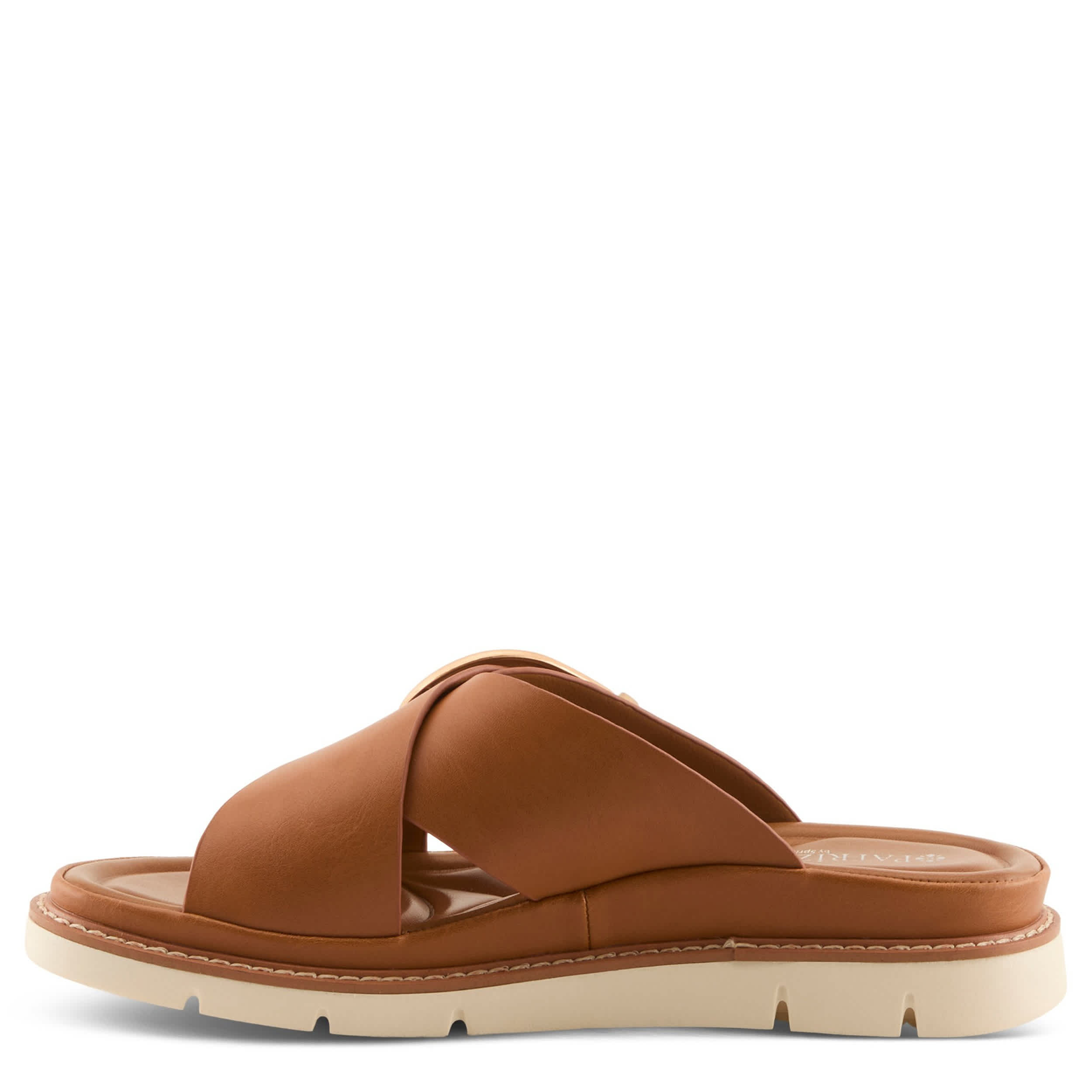 PATRIZIA-WOMENS MARYNIA SLIDE SANDAL-CAMEL & 