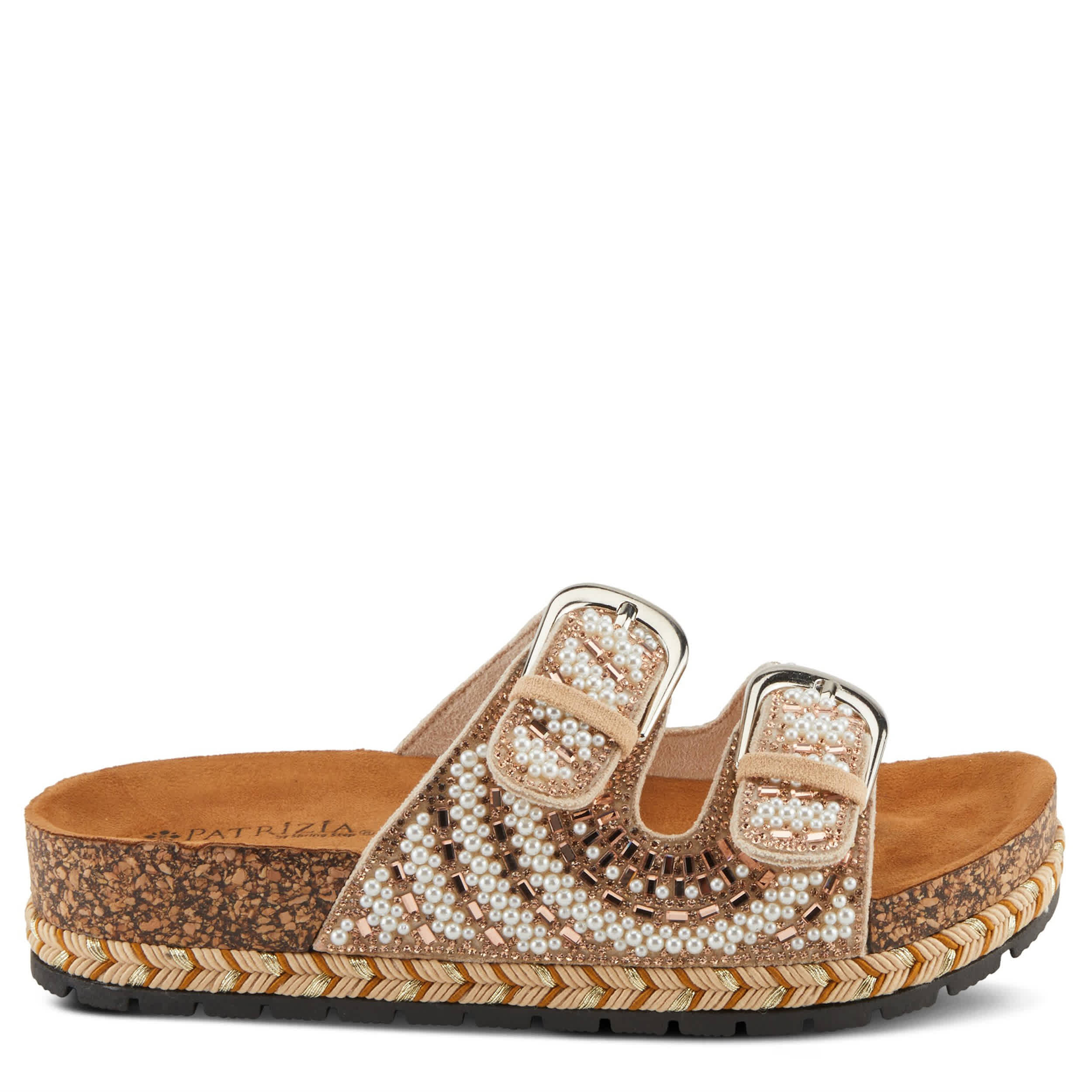 PATRIZIA-WOMENS PEARLINE SANDAL-ROSE GOLD & 