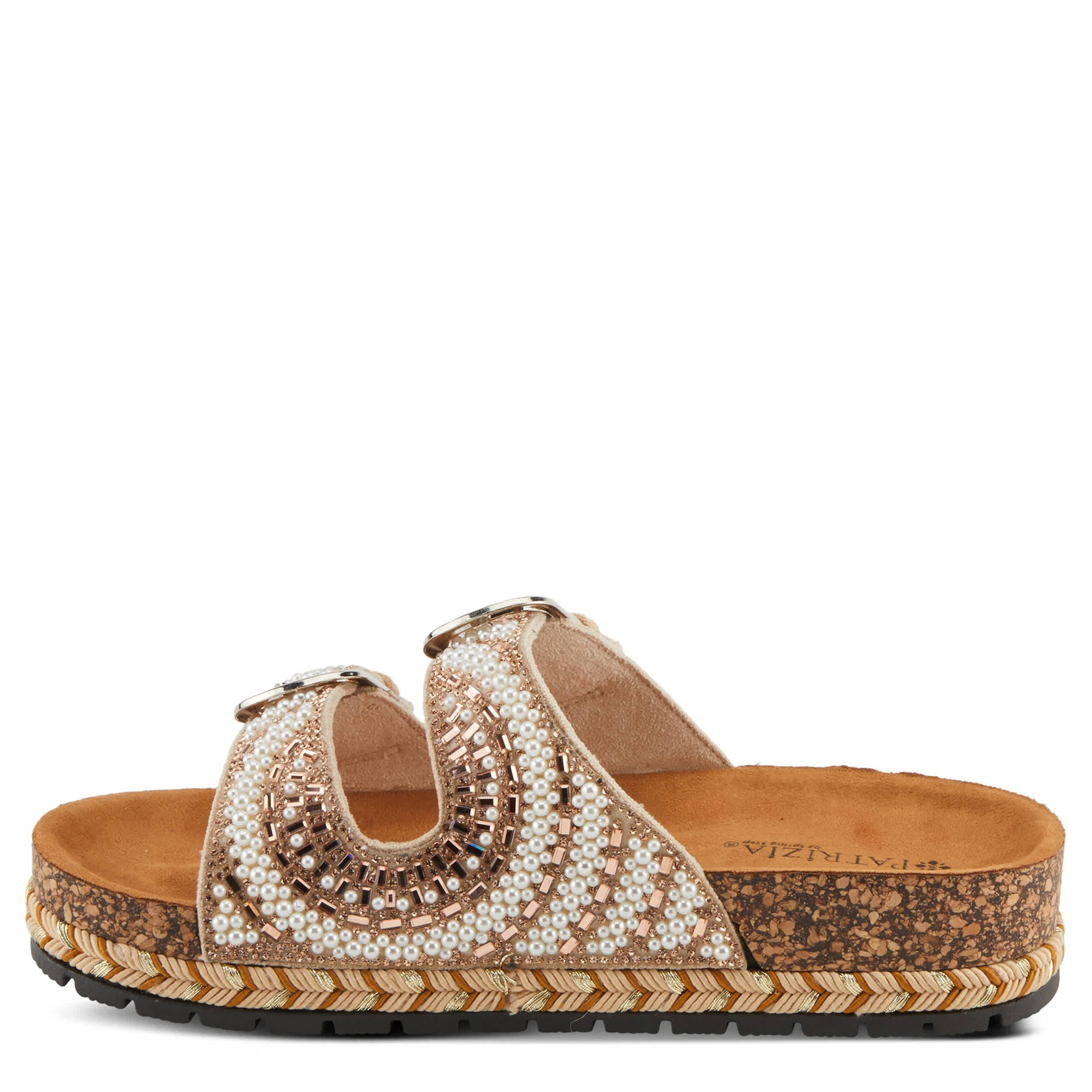 PATRIZIA-WOMENS PEARLINE SANDAL-ROSE GOLD & 