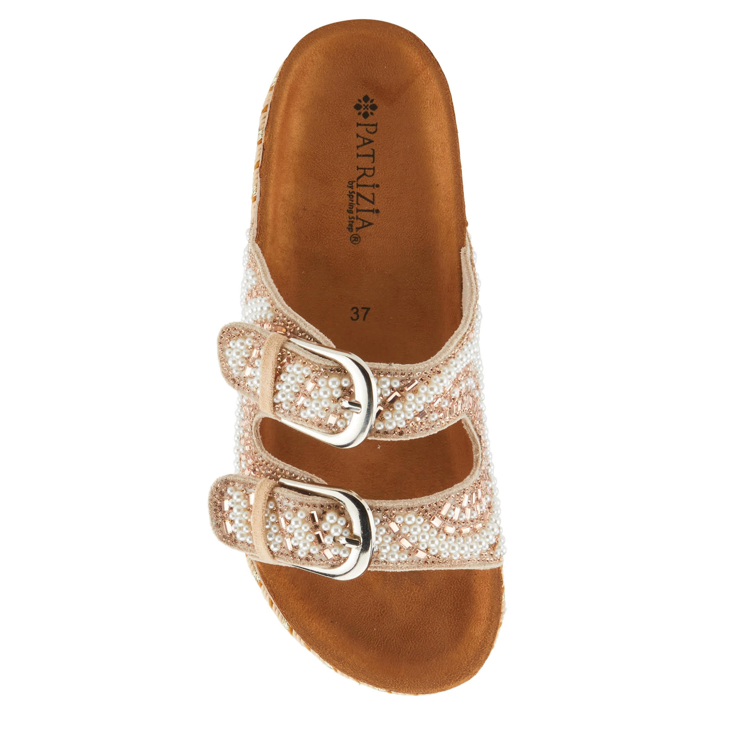 PATRIZIA-WOMENS PEARLINE SANDAL-ROSE GOLD & 