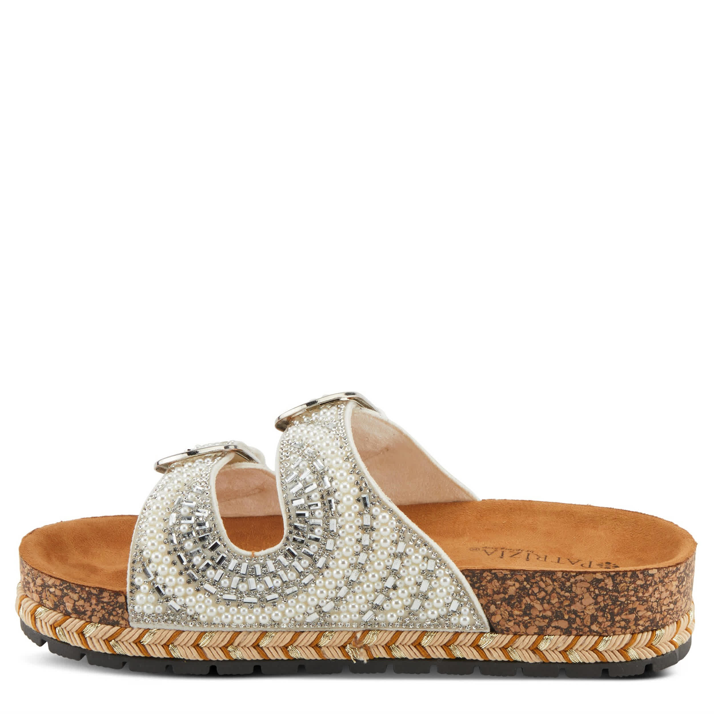 PATRIZIA-WOMENS PEARLINE SANDAL-WHITE & MULTICOLOR