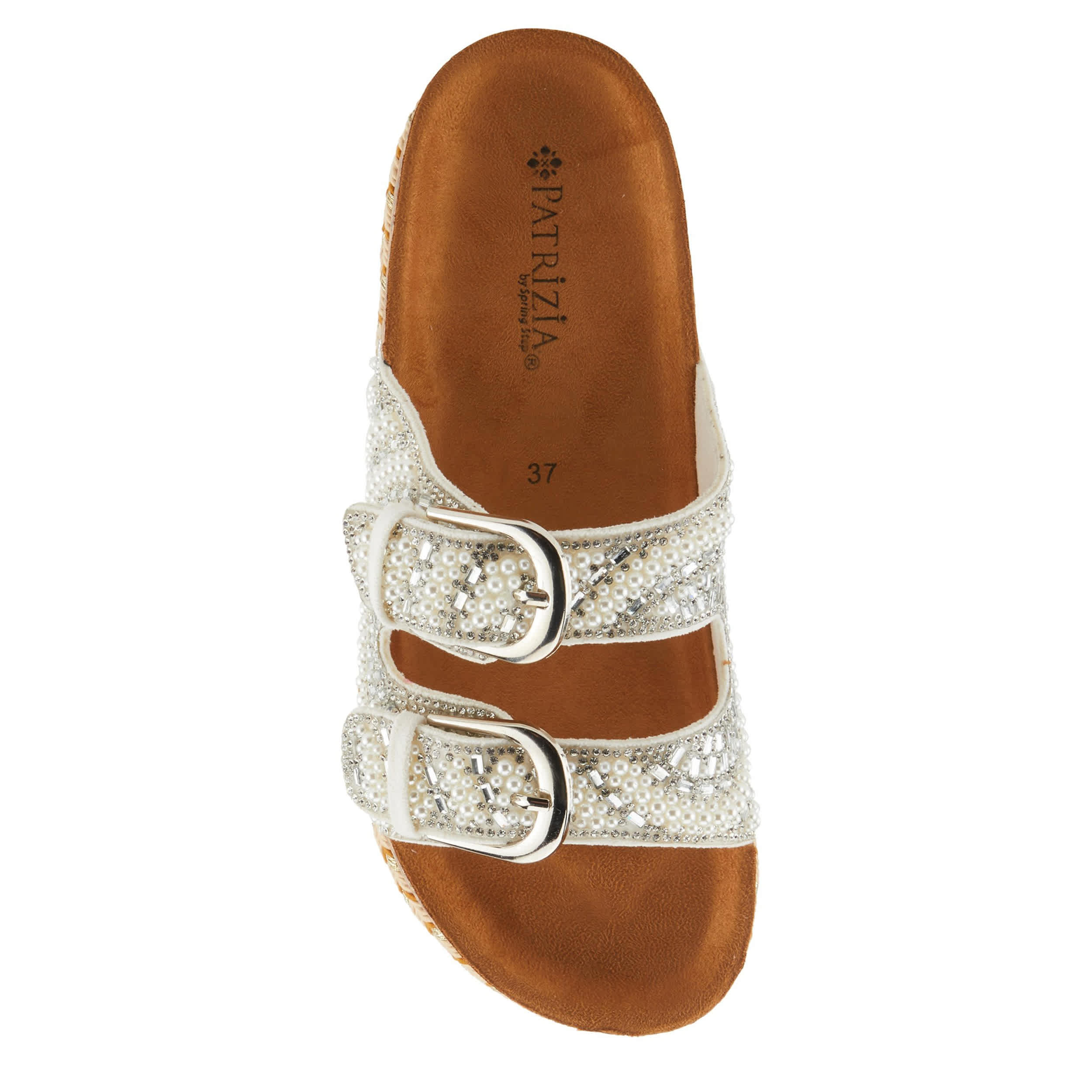 PATRIZIA-WOMENS PEARLINE SANDAL-WHITE & MULTICOLOR