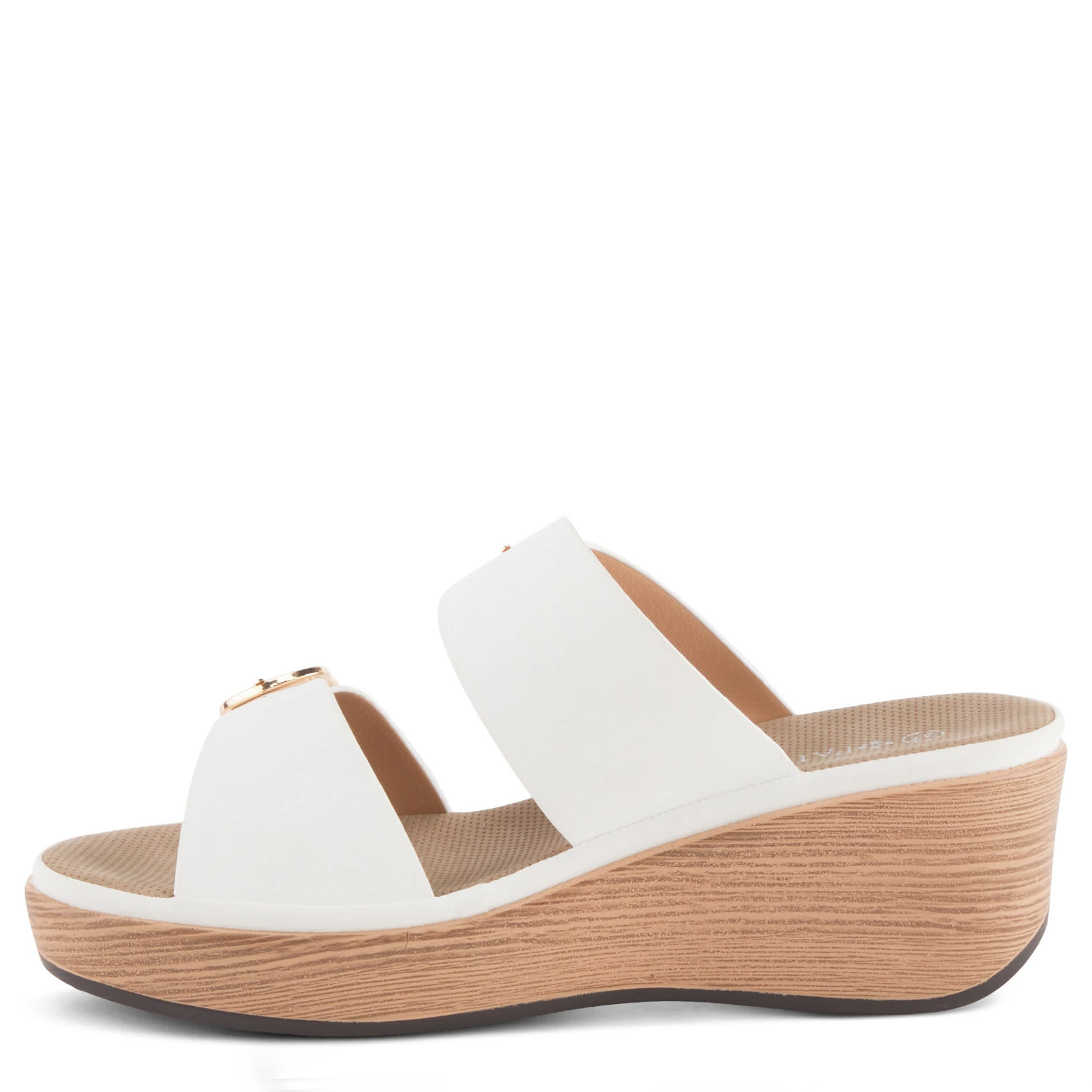 PATRIZIA-WOMENS SHANIHO WEDGE SANDAL-WHITE & 