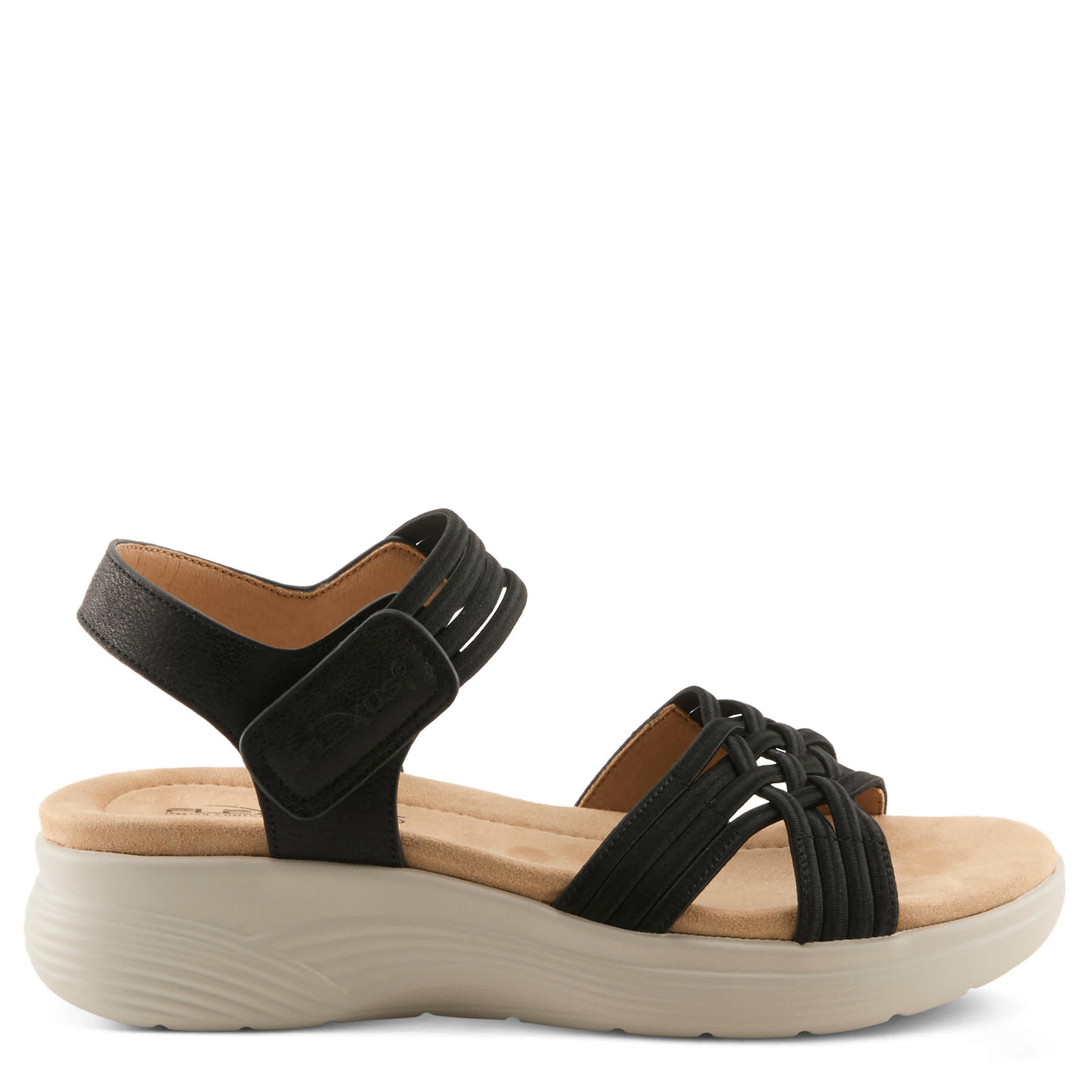 Flexus-WOMENS DELOSA SANDAL-BLACK & 