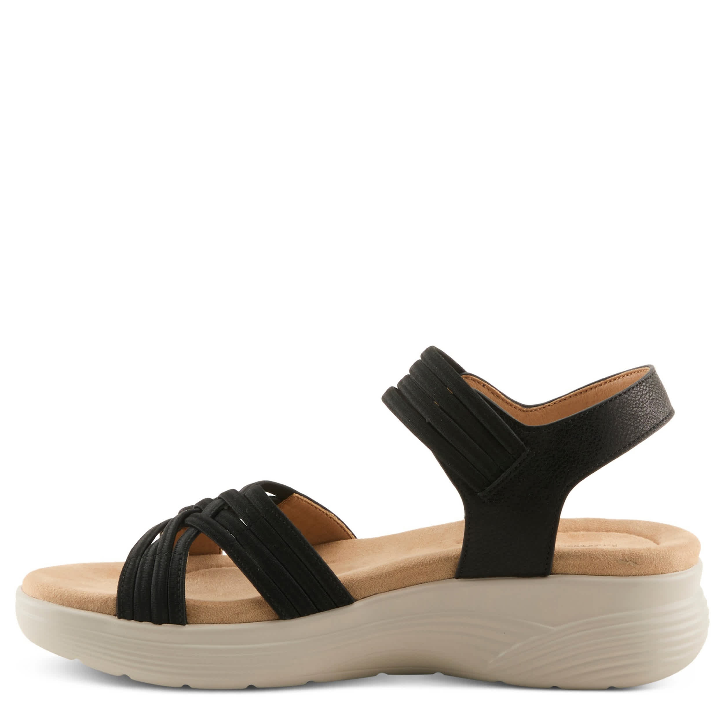 Flexus-WOMENS DELOSA SANDAL-BLACK & 