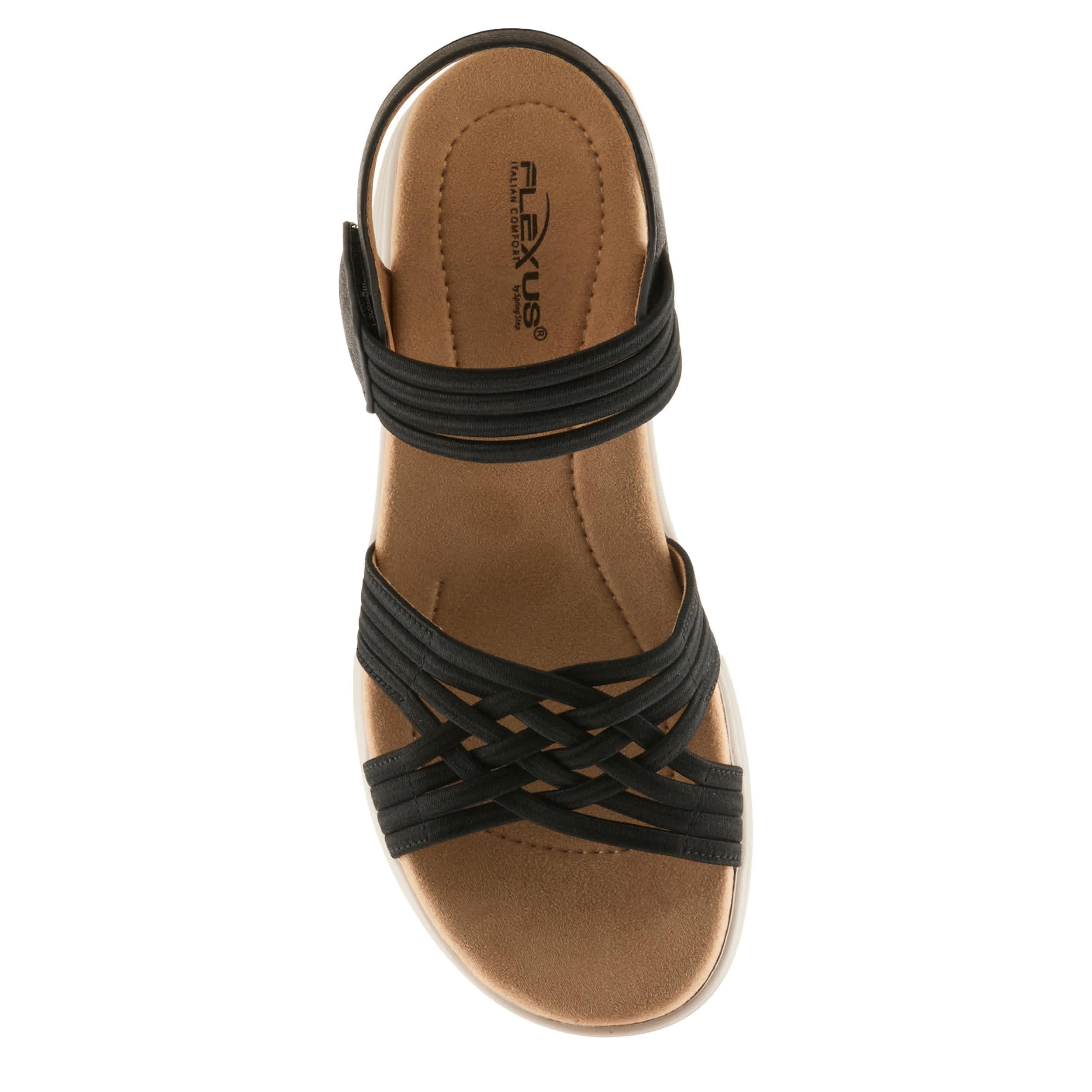 Flexus-WOMENS DELOSA SANDAL-BLACK & 