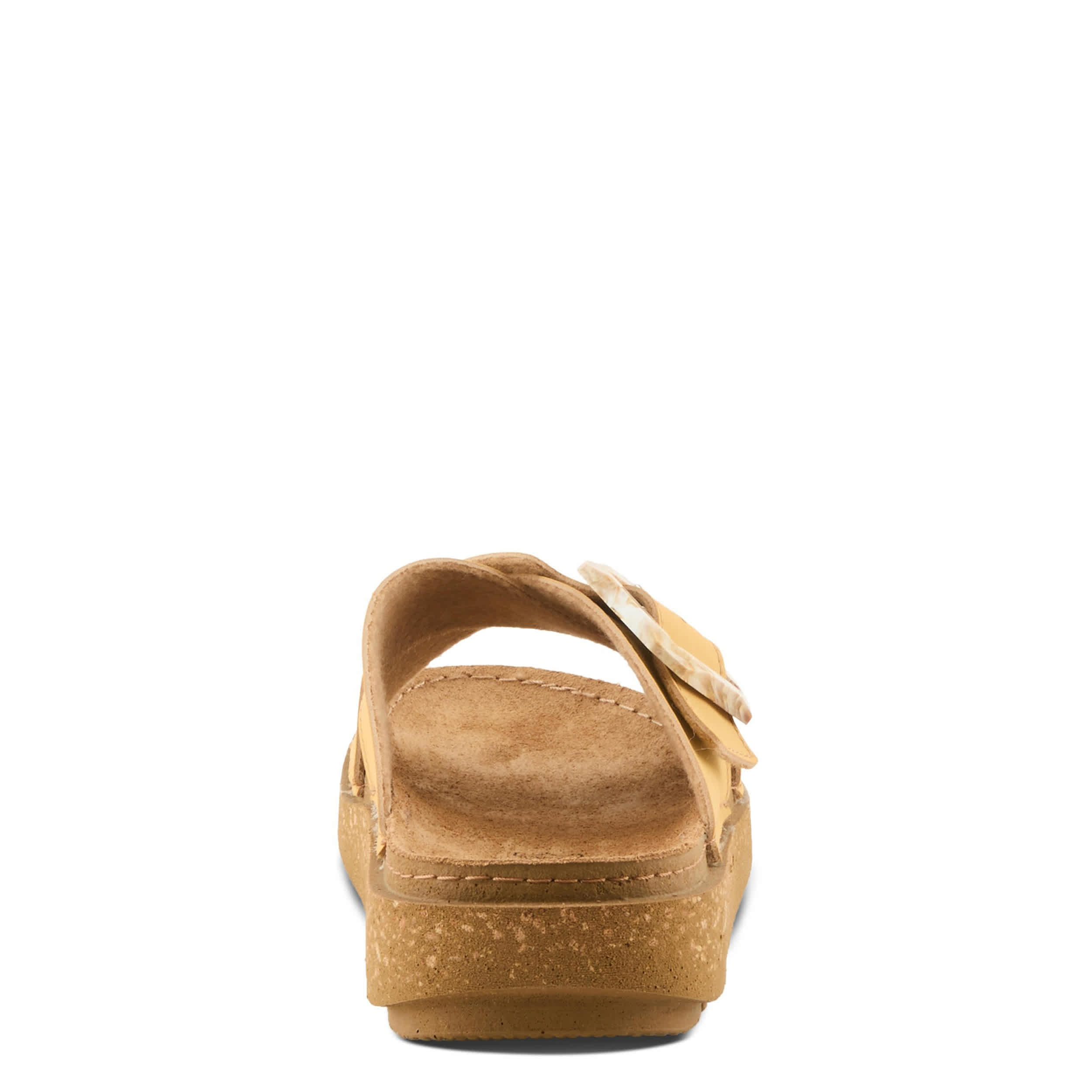 Flexus-WOMENS ASPA SLIDE SANDAL-MUSTARD & 