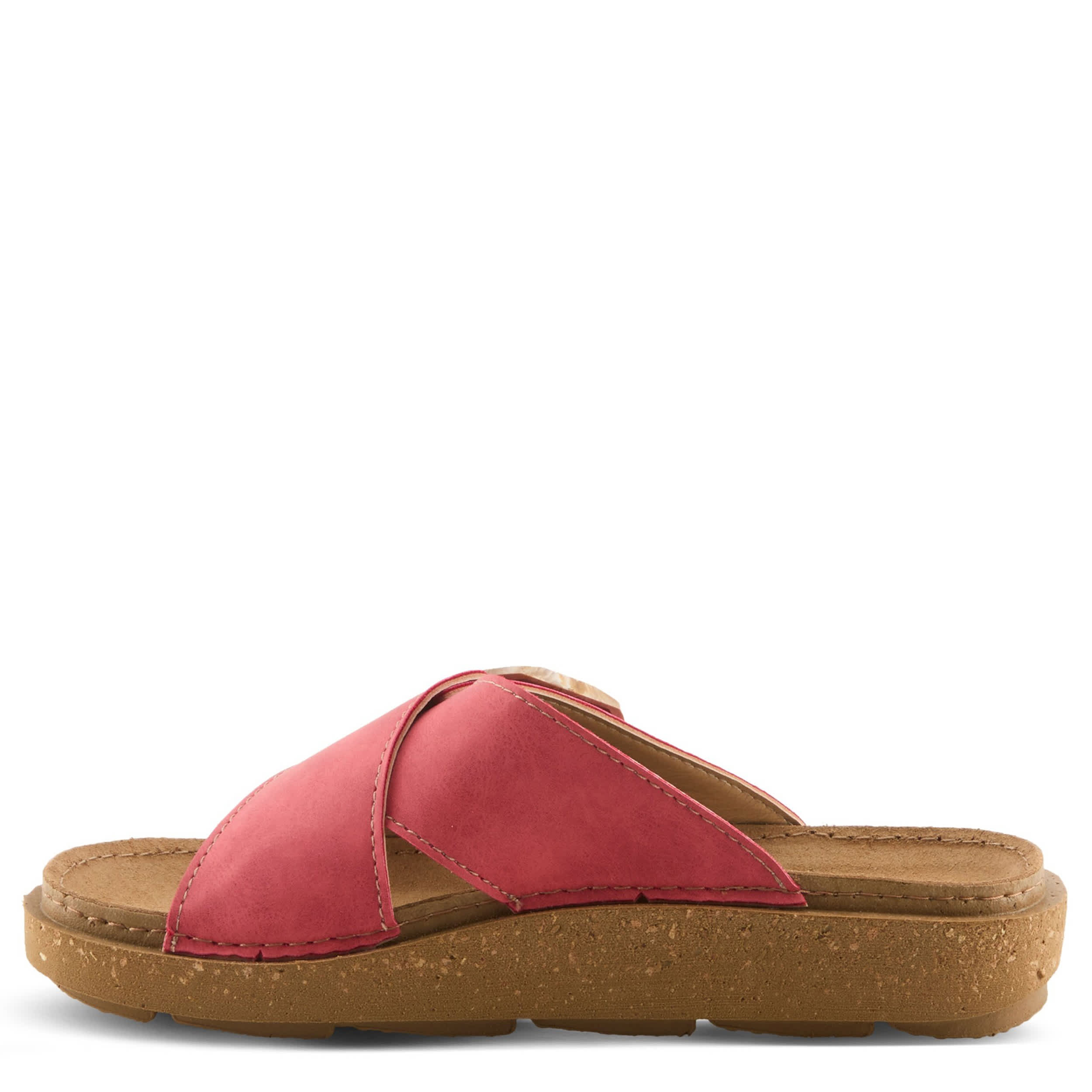 Flexus-WOMENS ASPA SLIDE SANDAL-RED & 