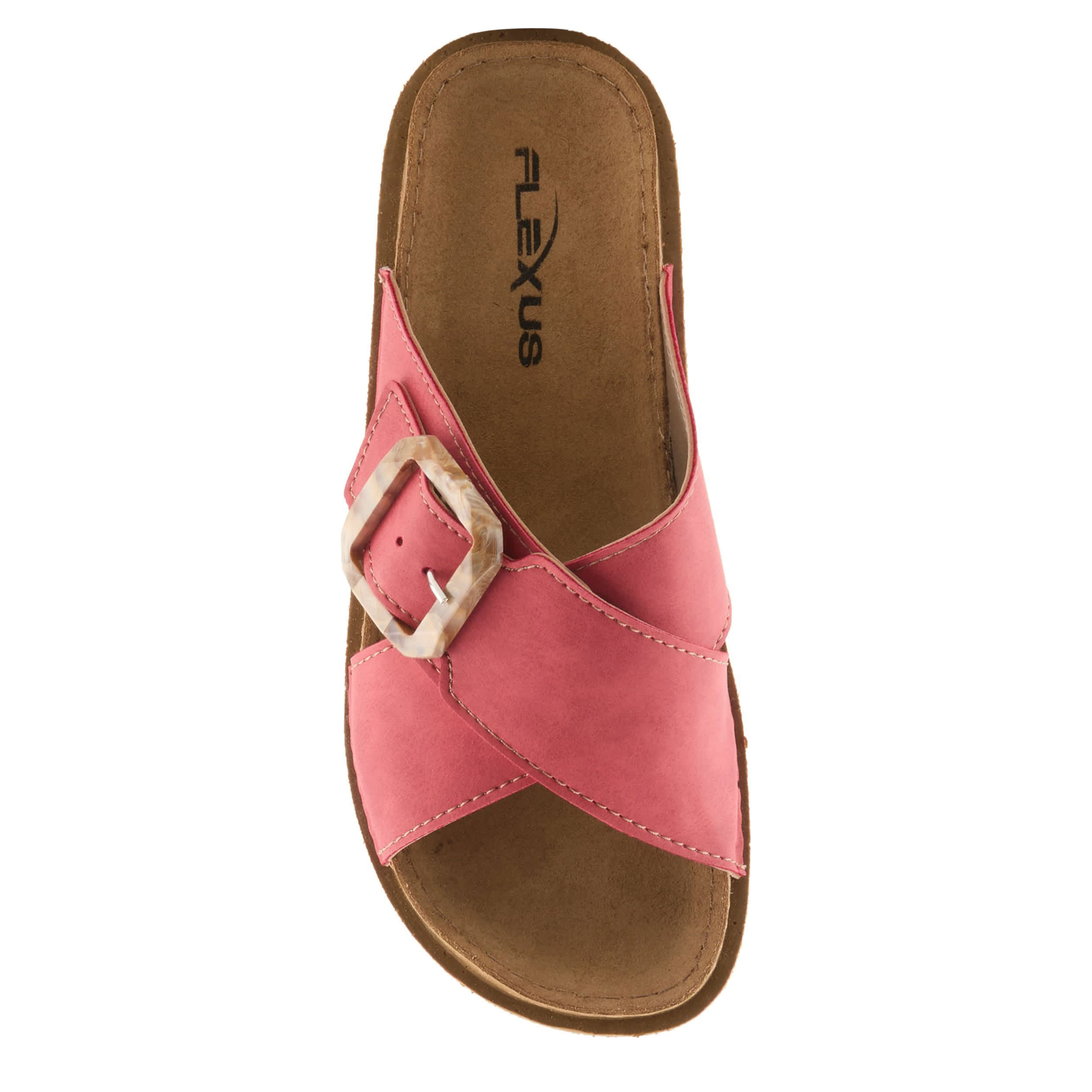 Flexus-WOMENS ASPA SLIDE SANDAL-RED & 