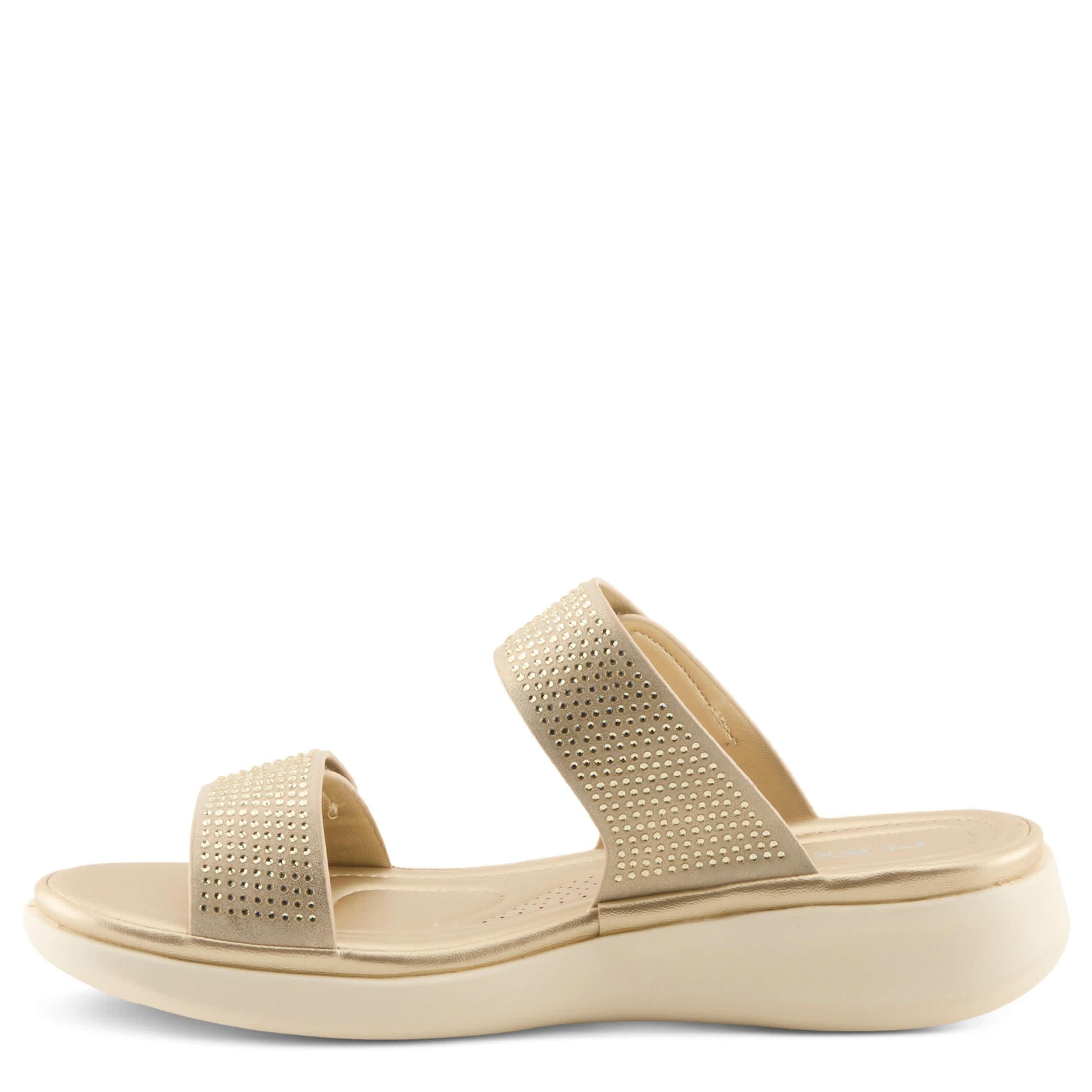 Flexus-WOMENS BLING SLIDE-GOLD & 