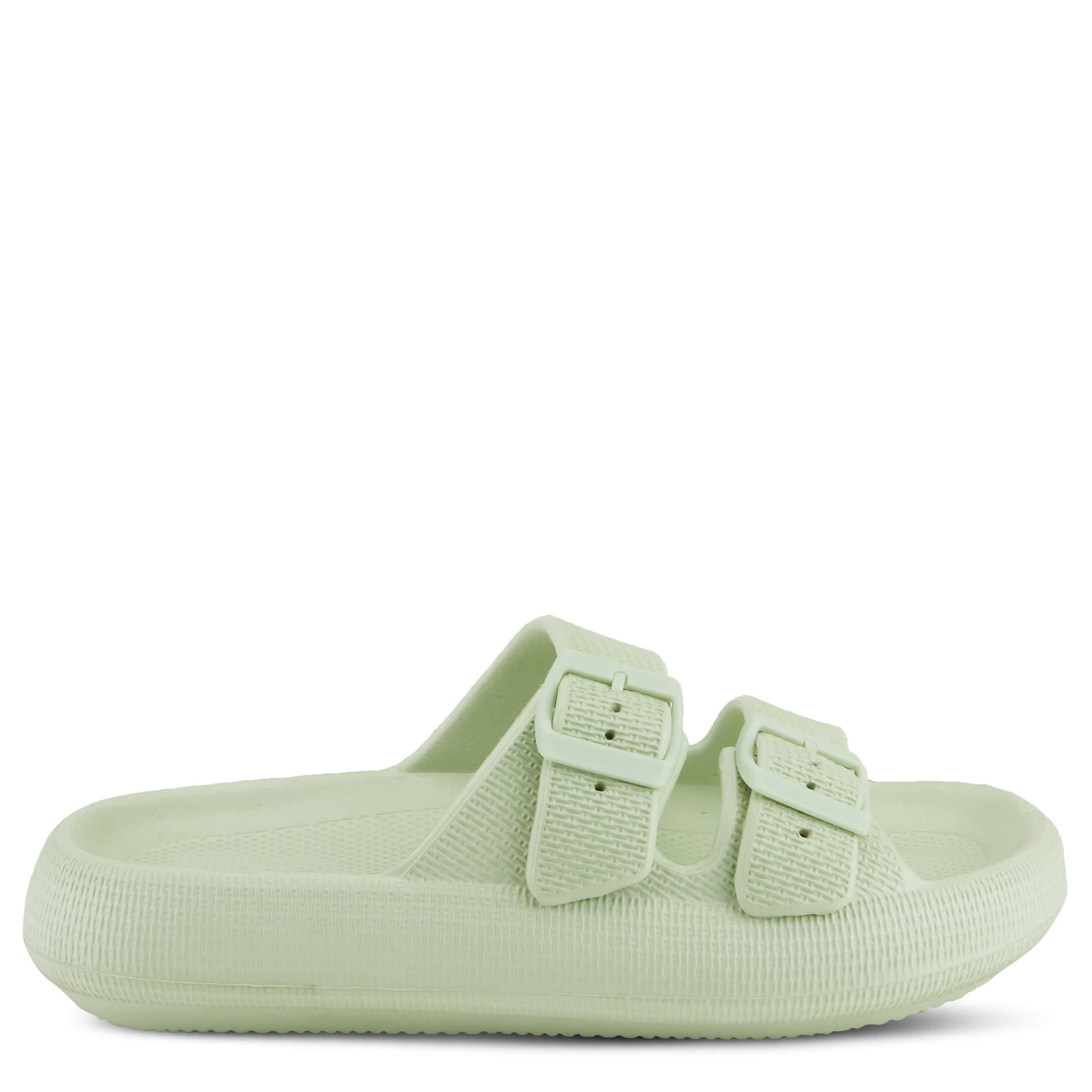 Flexus-WOMENS BUBBLES SLIDE-PALE GREEN & 