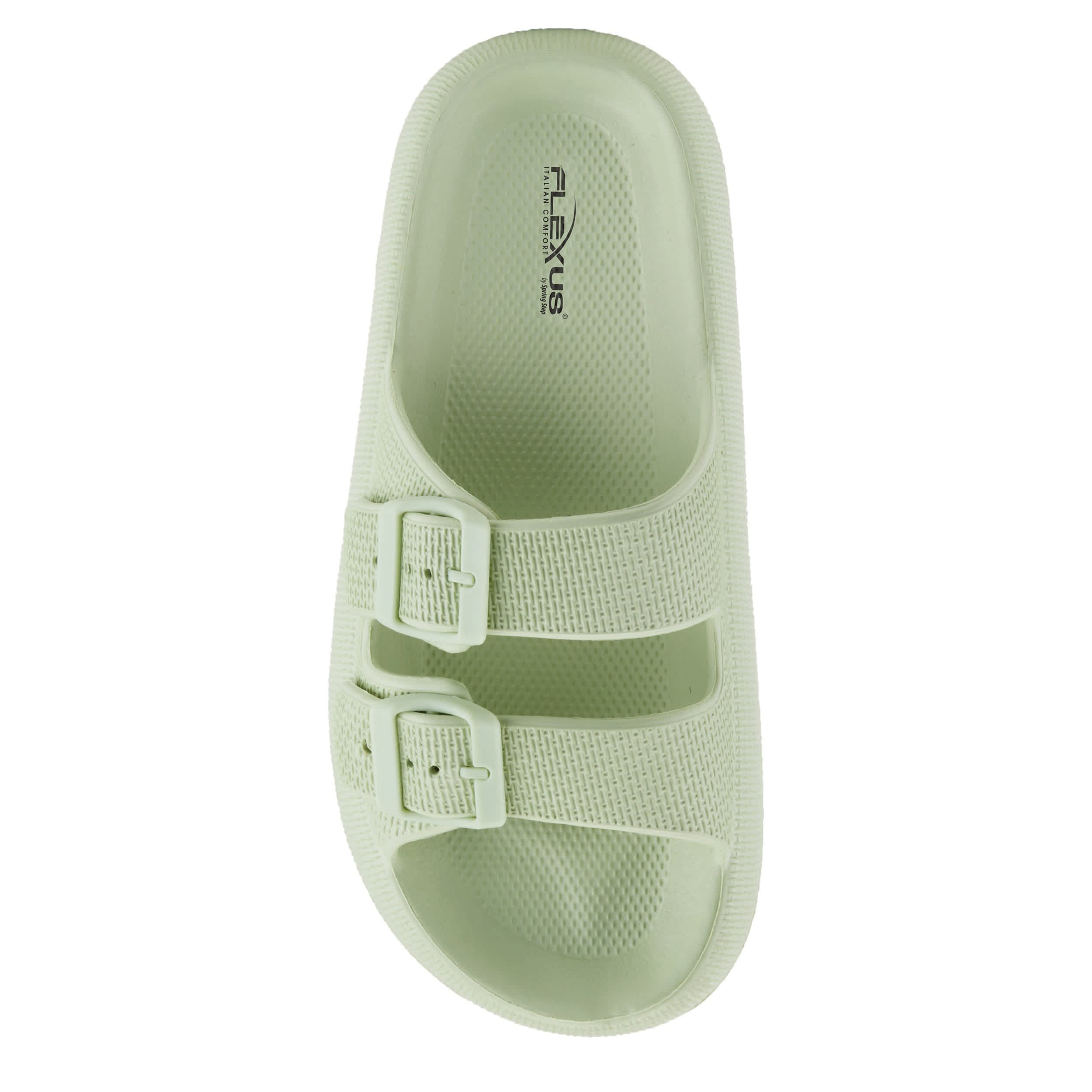 Flexus-WOMENS BUBBLES SLIDE-PALE GREEN & 