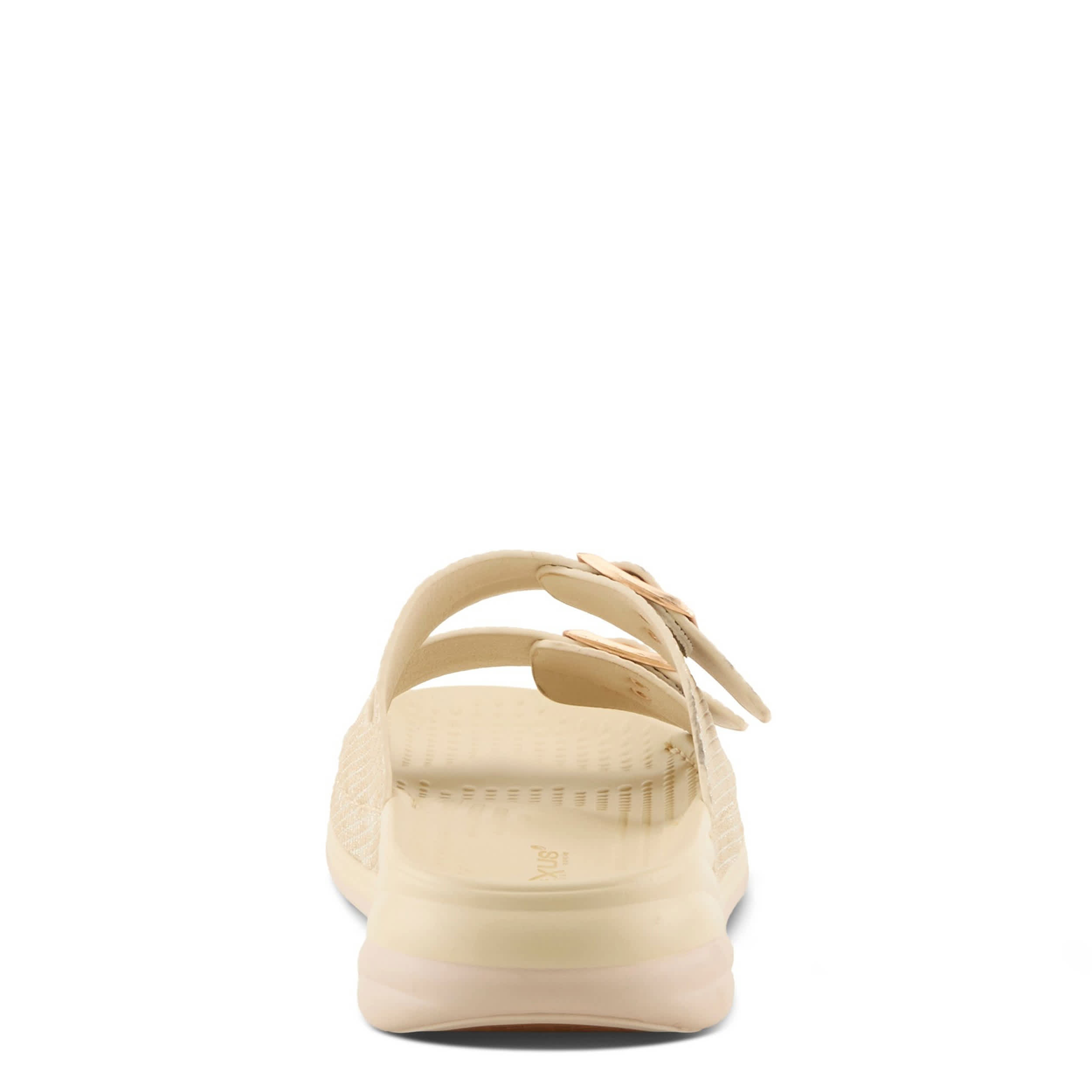 Flexus-WOMENS BUTTERMERE SLIDE-BONE & MED METALLIC