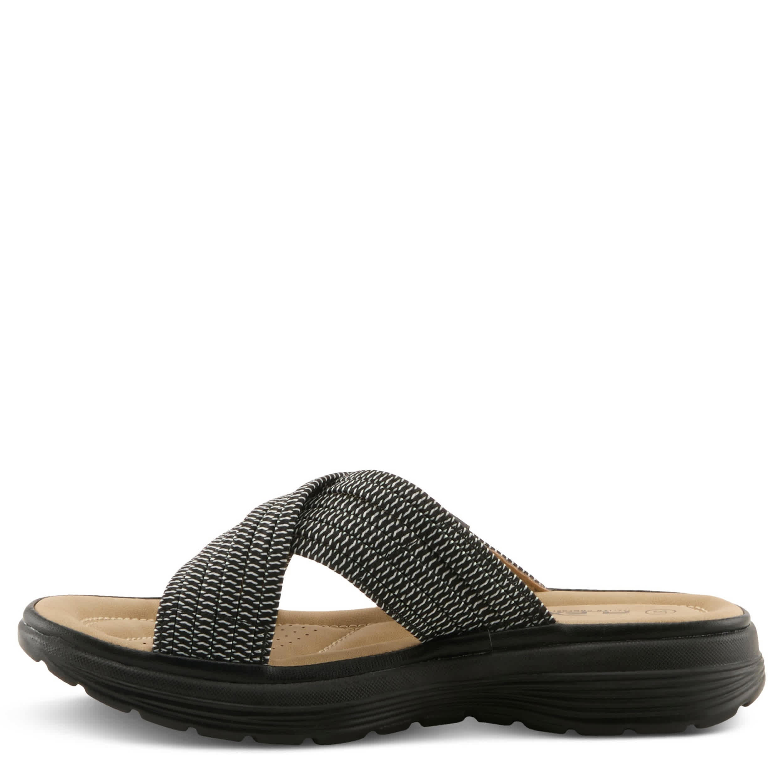 Flexus-WOMENS GASPIE SLIDE-BLACK & 