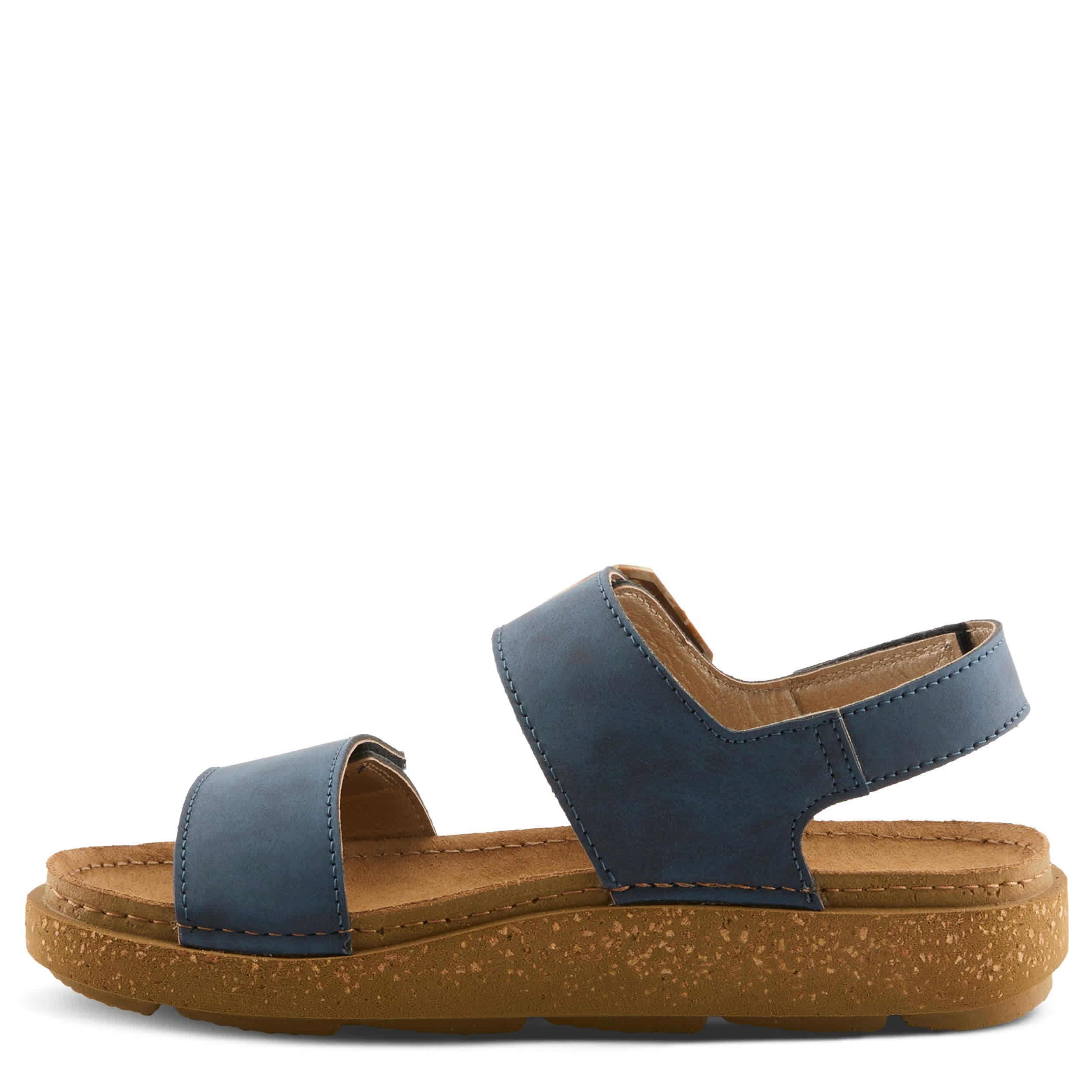 Flexus-WOMENS BRAVIES COMFORT SANDAL-BLUE & 