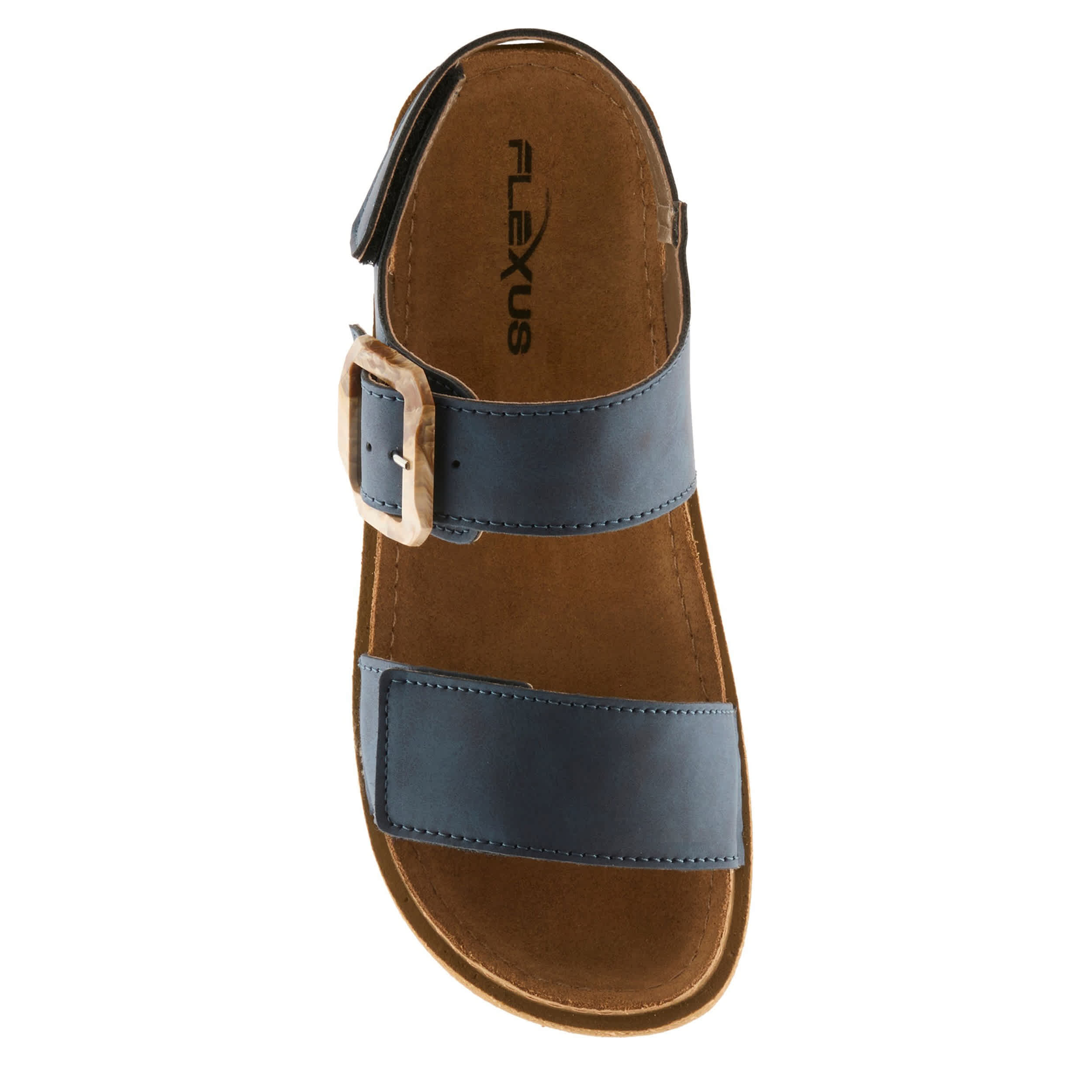 Flexus-WOMENS BRAVIES COMFORT SANDAL-BLUE & 