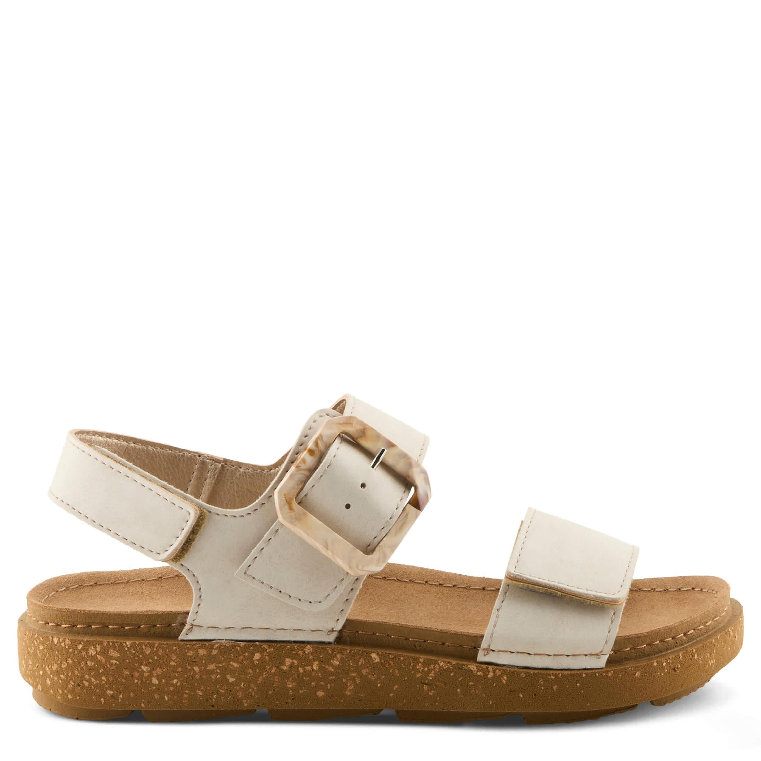 Flexus-WOMENS BRAVIES COMFORT SANDAL-BONE & 