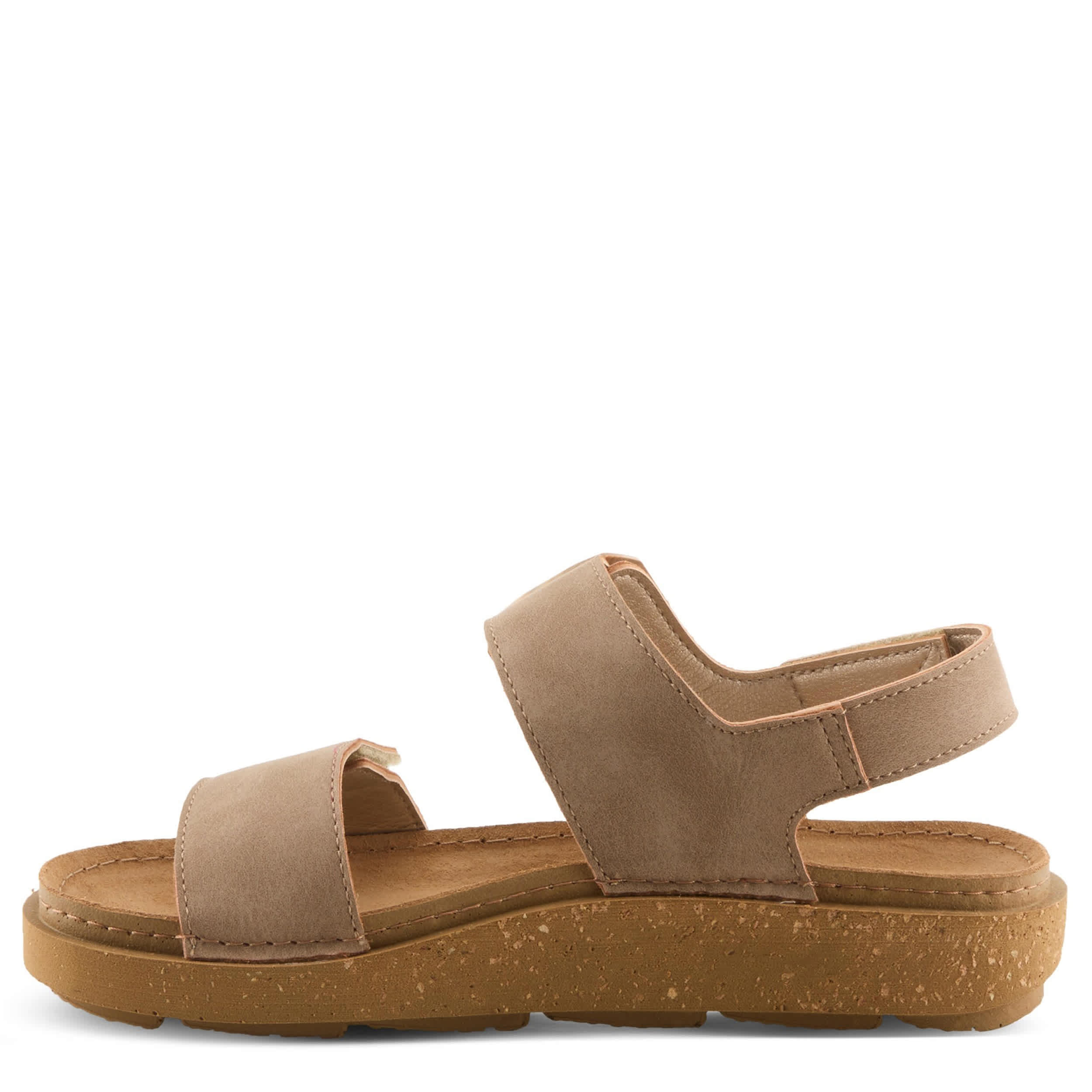Flexus-WOMENS BRAVIES COMFORT SANDAL-TAUPE & 