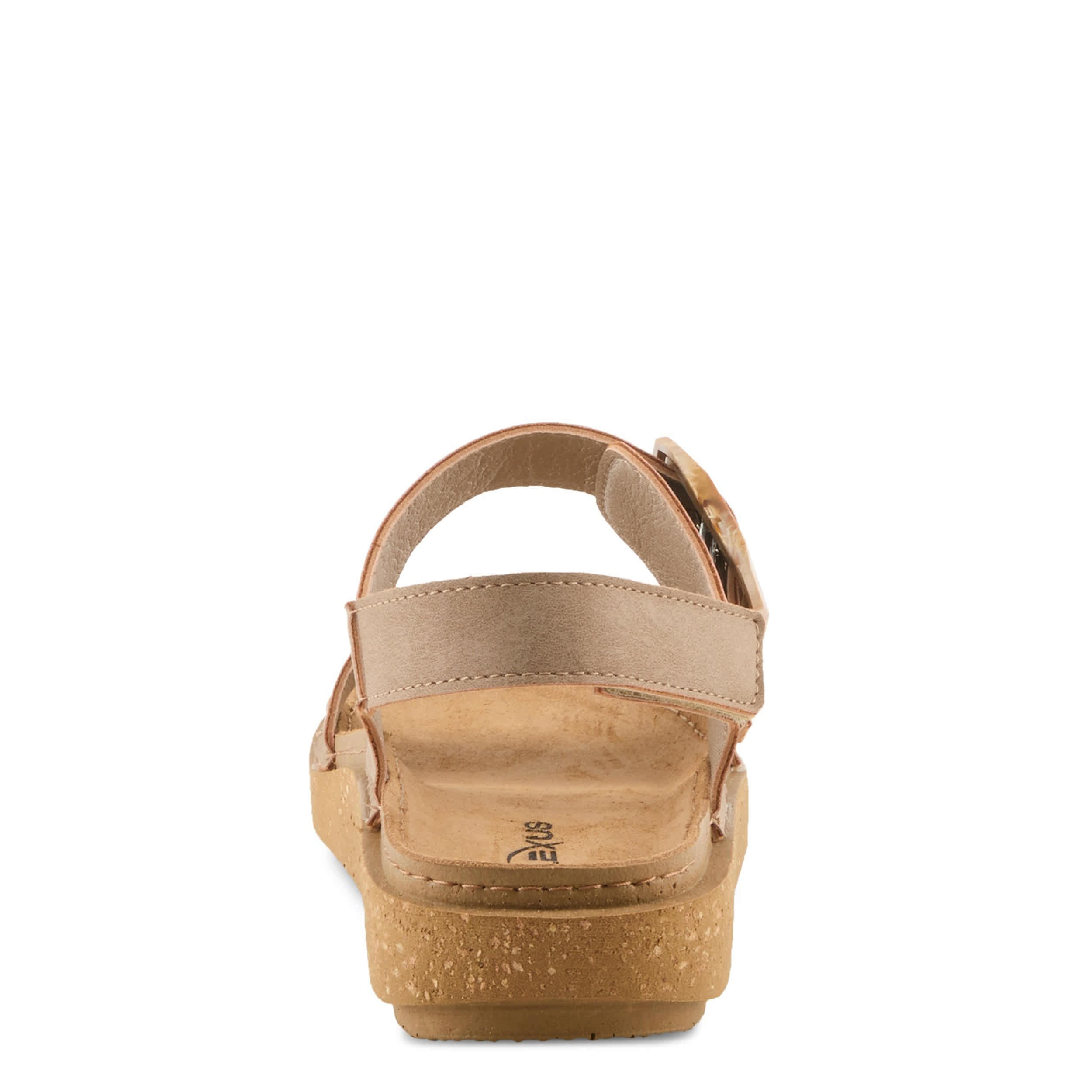 Flexus-WOMENS BRAVIES COMFORT SANDAL-TAUPE & 