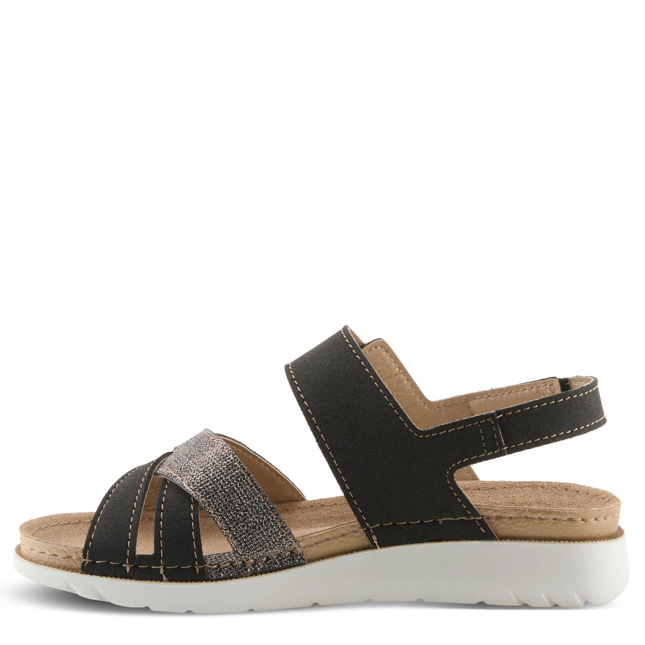 Flexus-WOMENS CABIANNA SANDAL-BLACK & MULTICOLOR
