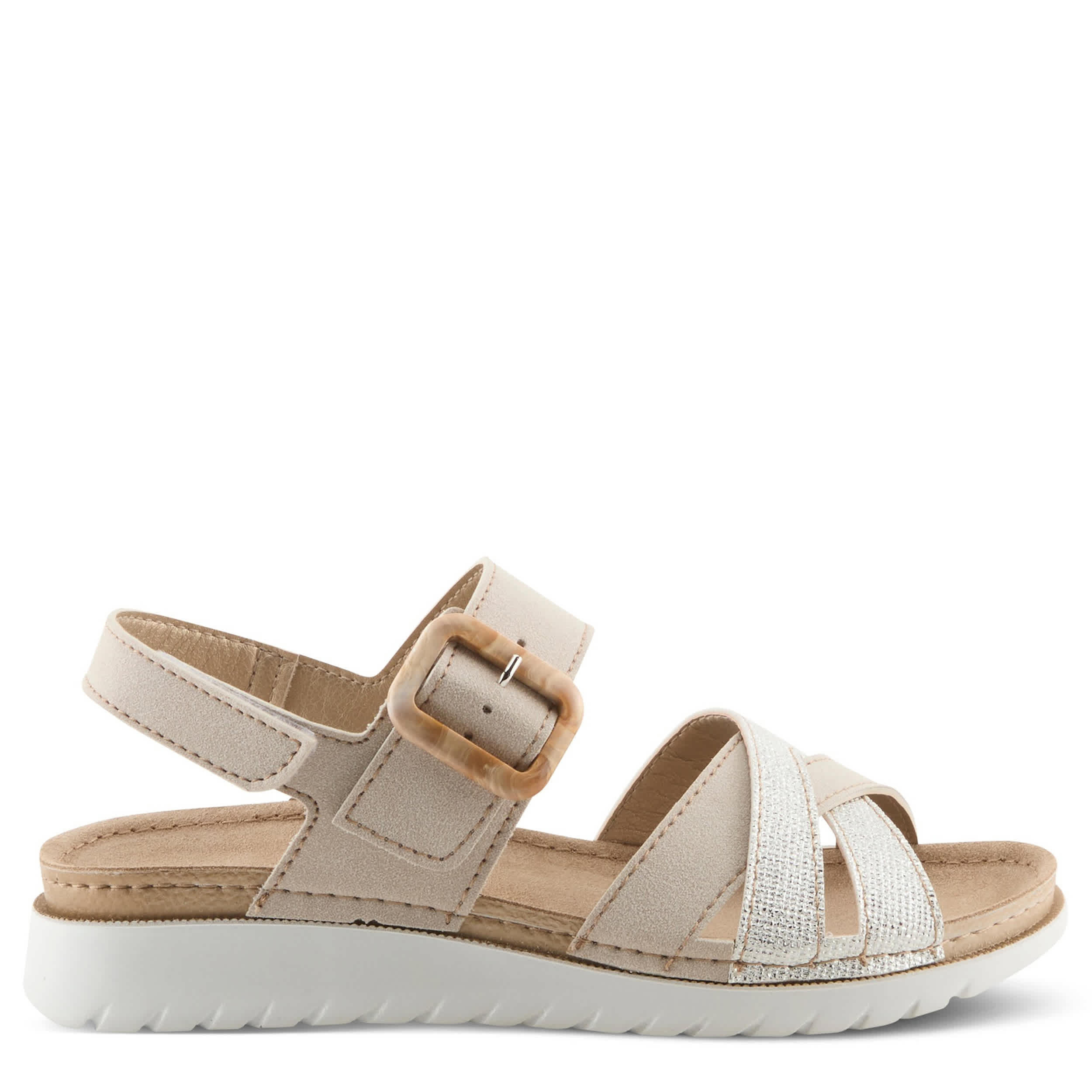 Flexus-WOMENS CABIANNA SANDAL-STONE & MULTICOLOR