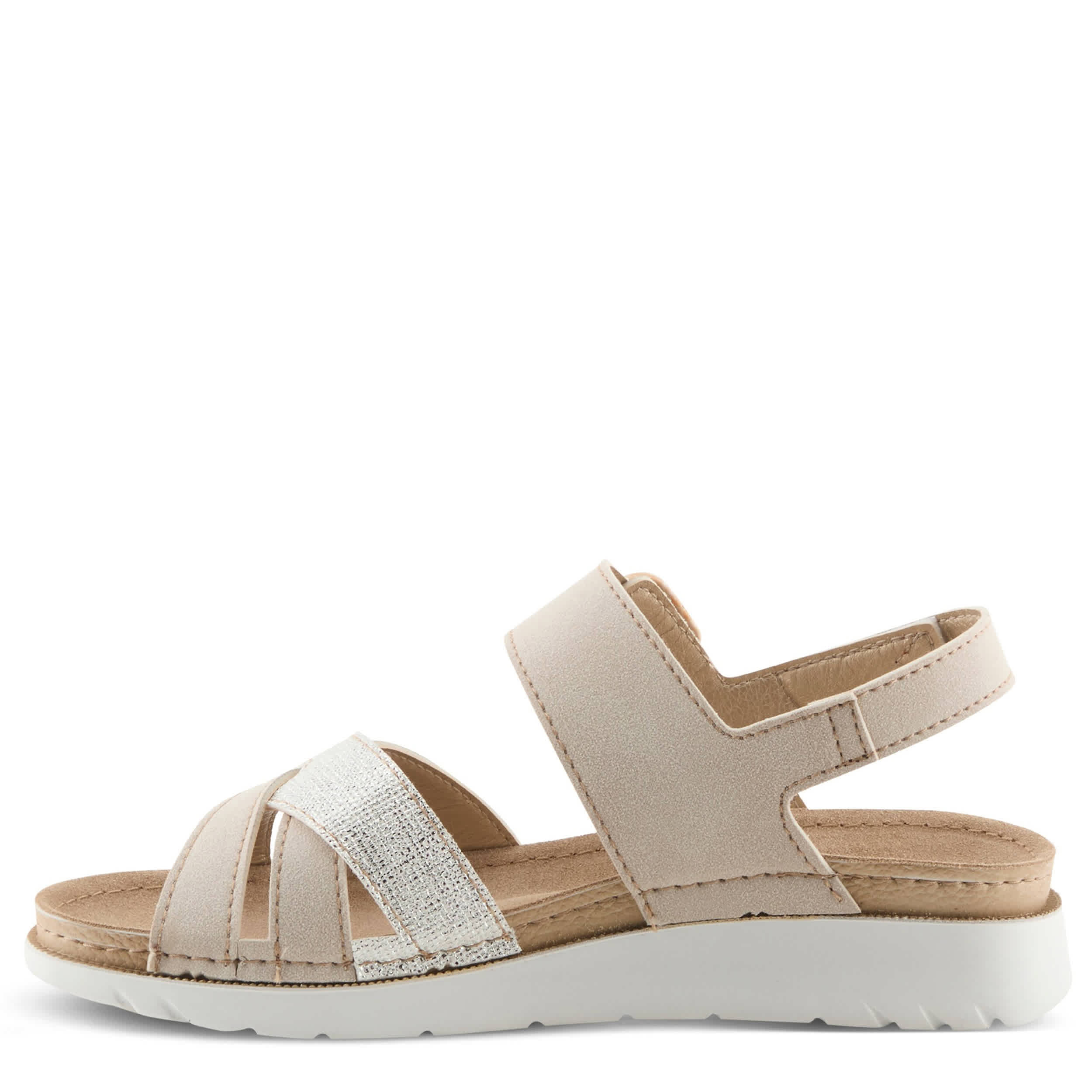Flexus-WOMENS CABIANNA SANDAL-STONE & MULTICOLOR