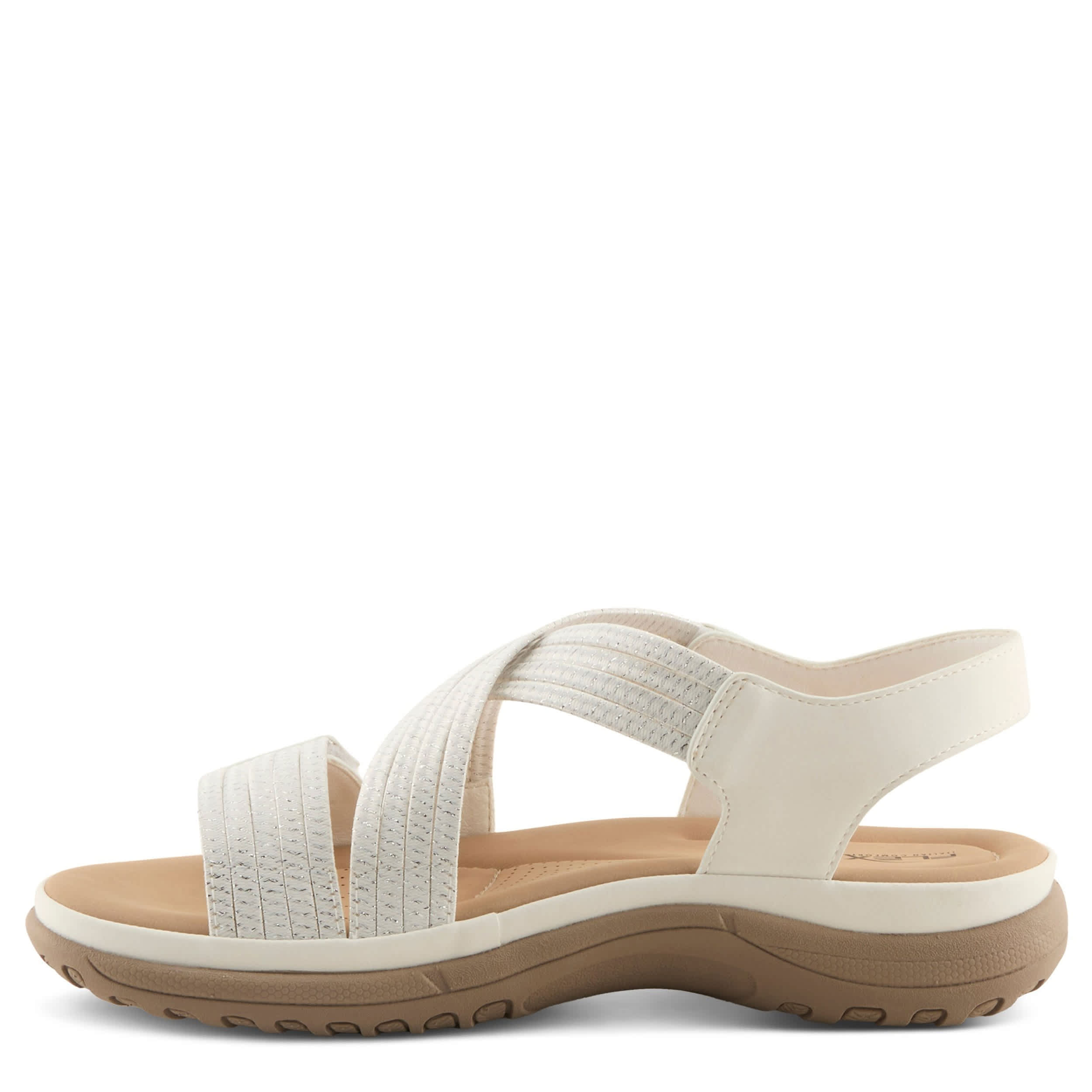 Flexus-WOMENS CROSSBEAM SANDAL-WHITE & 