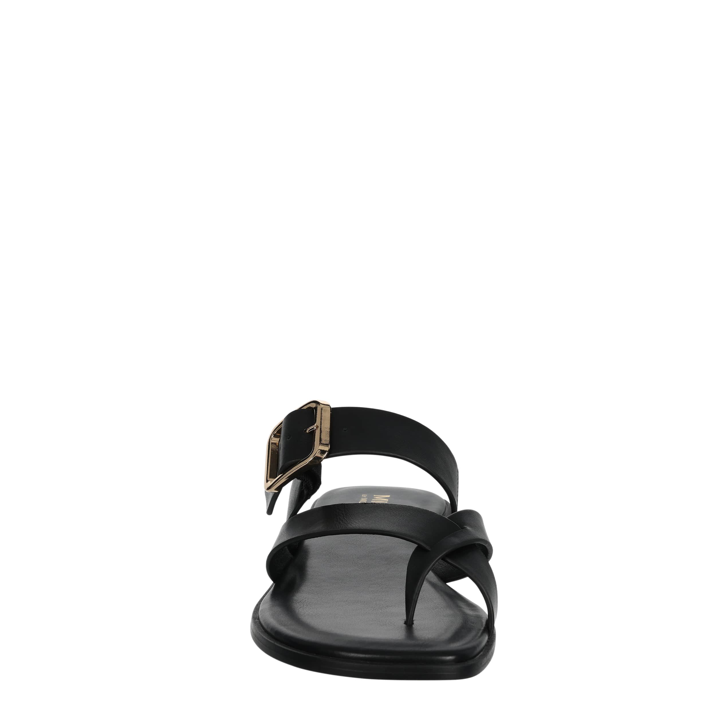 MICHAEL BY MICHAEL SHANNON-WOMENS ANTOINETTE TOE LOOP SANDAL-BLACK & 