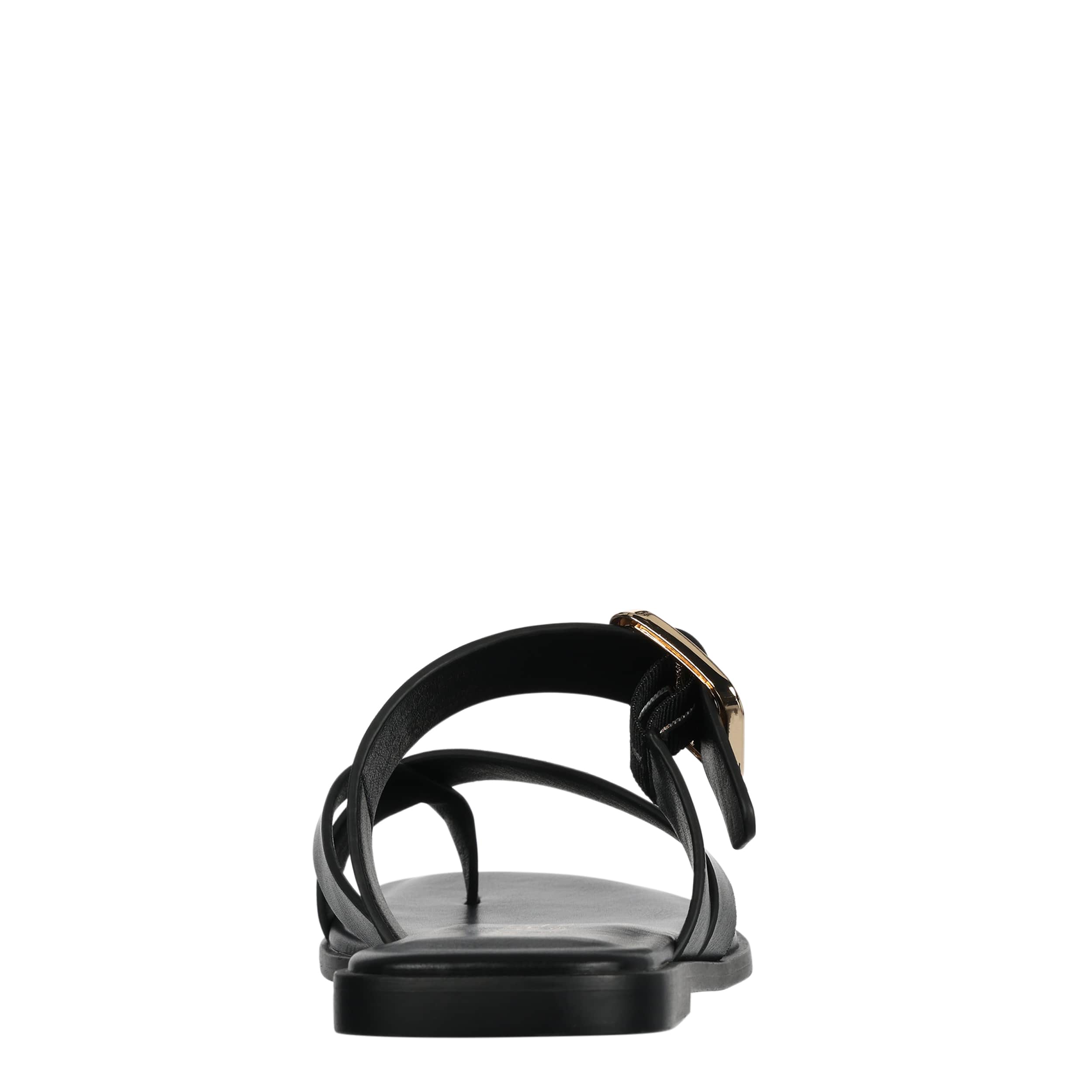 MICHAEL BY MICHAEL SHANNON-WOMENS ANTOINETTE TOE LOOP SANDAL-BLACK & 