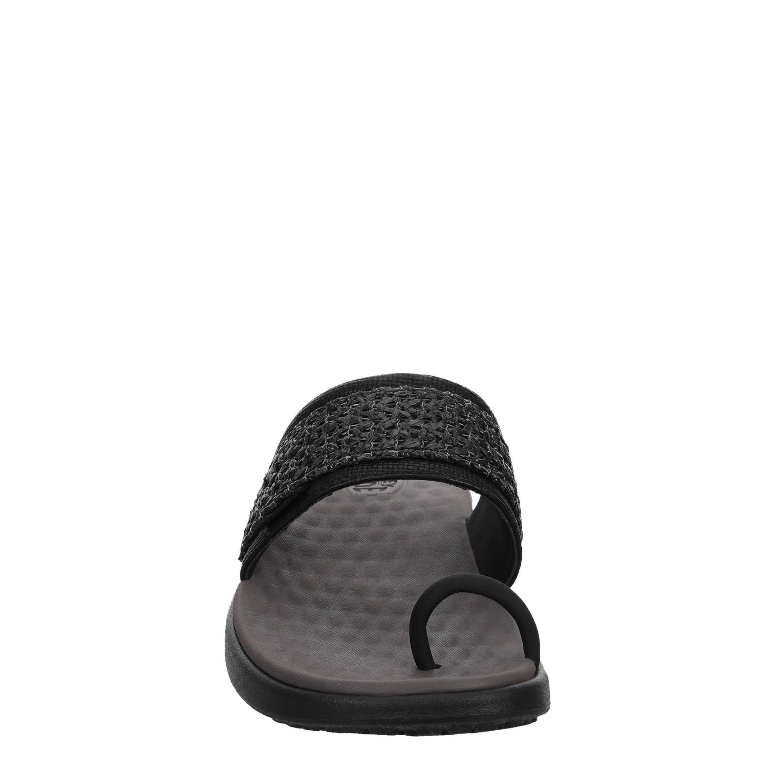 HEYDUDE-WOMENS MAUI BREEZE TOE LOOP SANDAL-BLACK & 