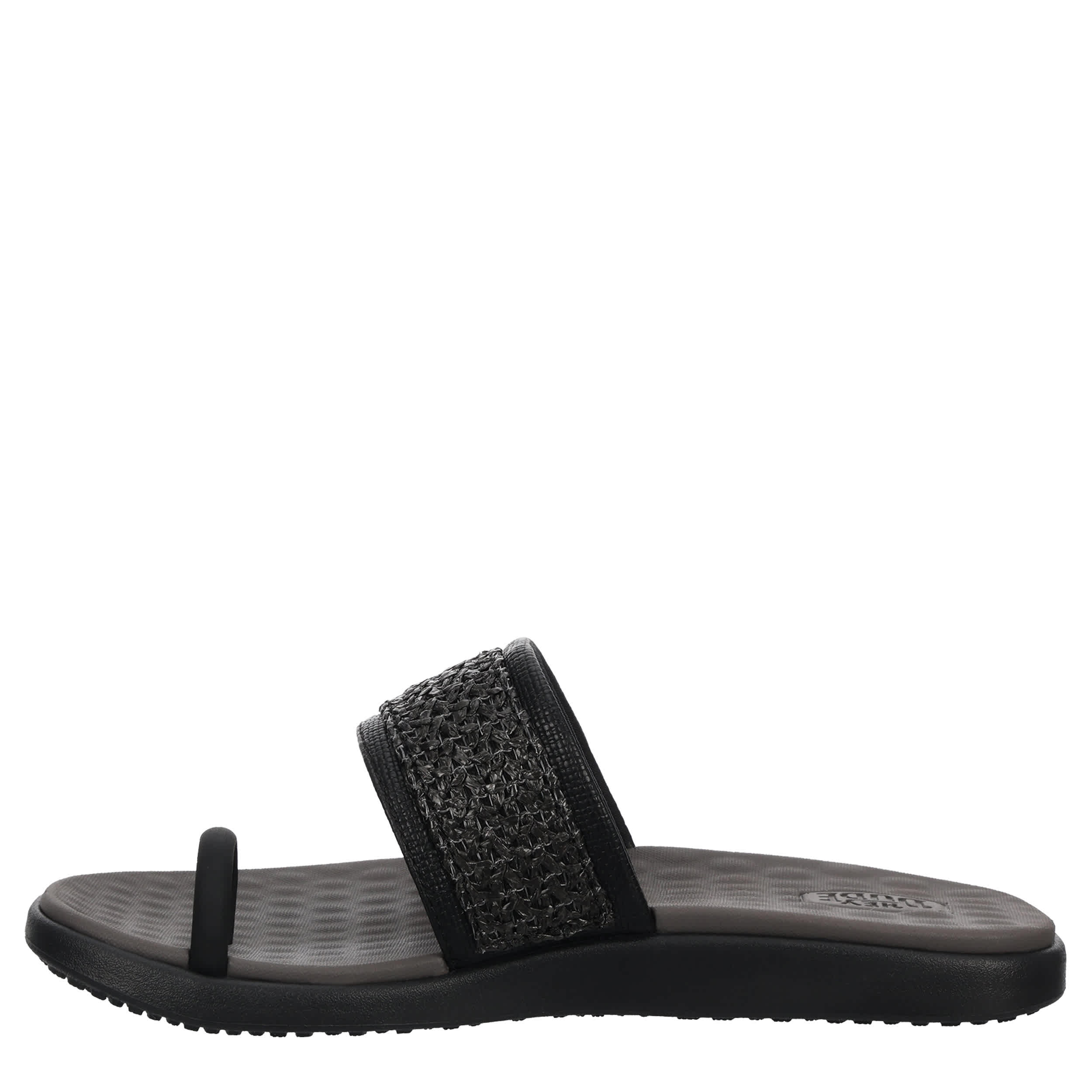 HEYDUDE-WOMENS MAUI BREEZE TOE LOOP SANDAL-BLACK & 