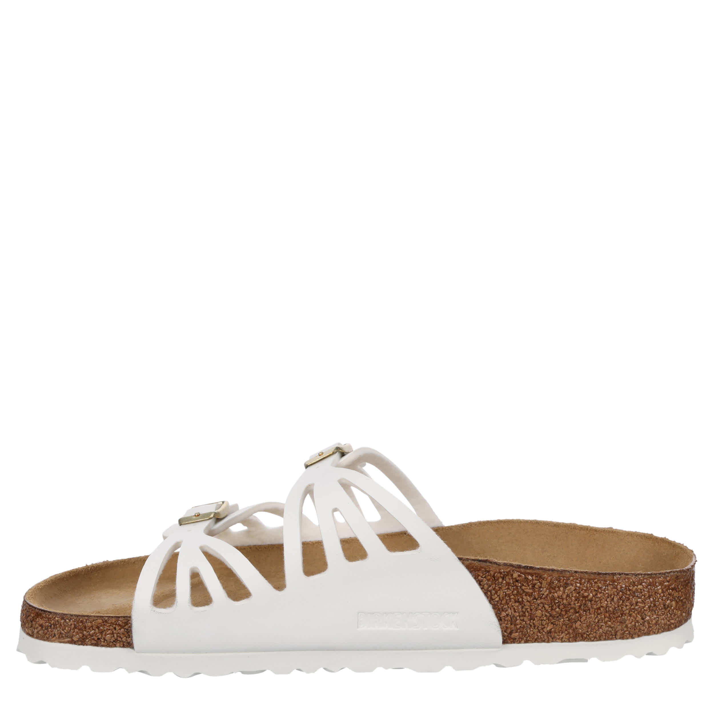 BIRKENSTOCK-WOMENS GRANADA FOOTBED SANDAL-WHITE & 