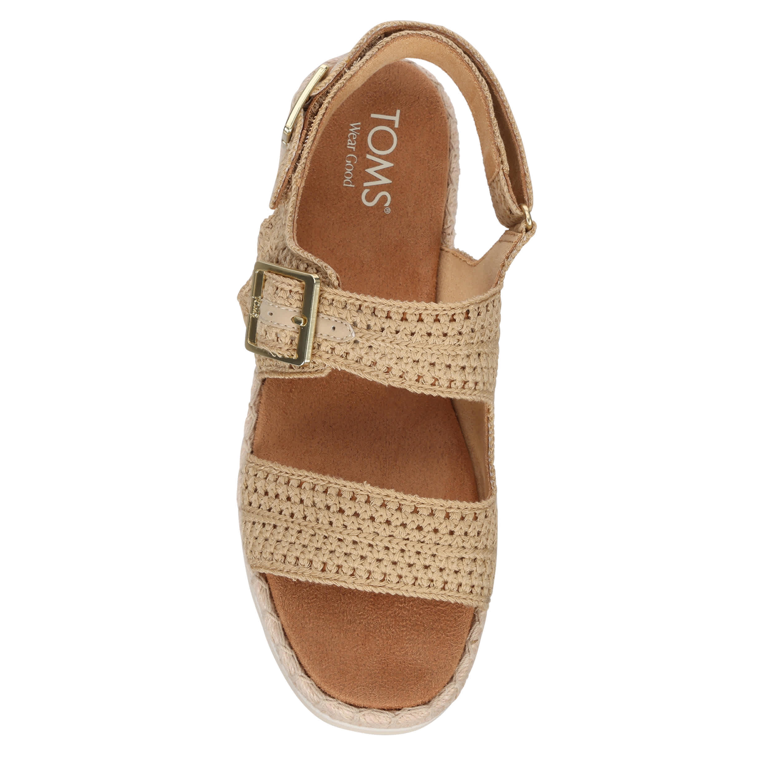 TOMS-WOMENS GIANA WEDGE SANDAL-NATURAL & 