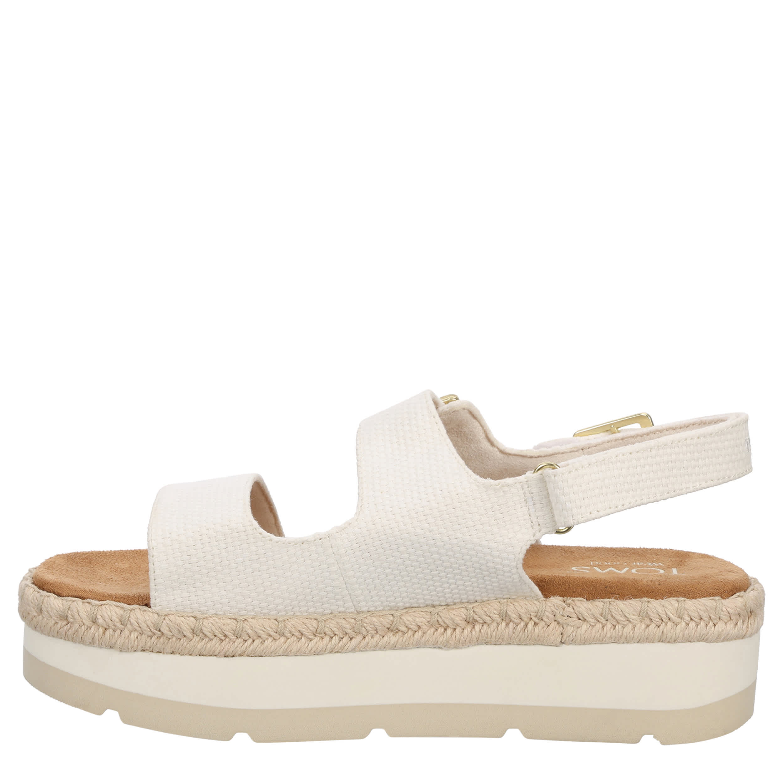 TOMS-WOMENS GIANA WEDGE SANDAL-WHITE & 