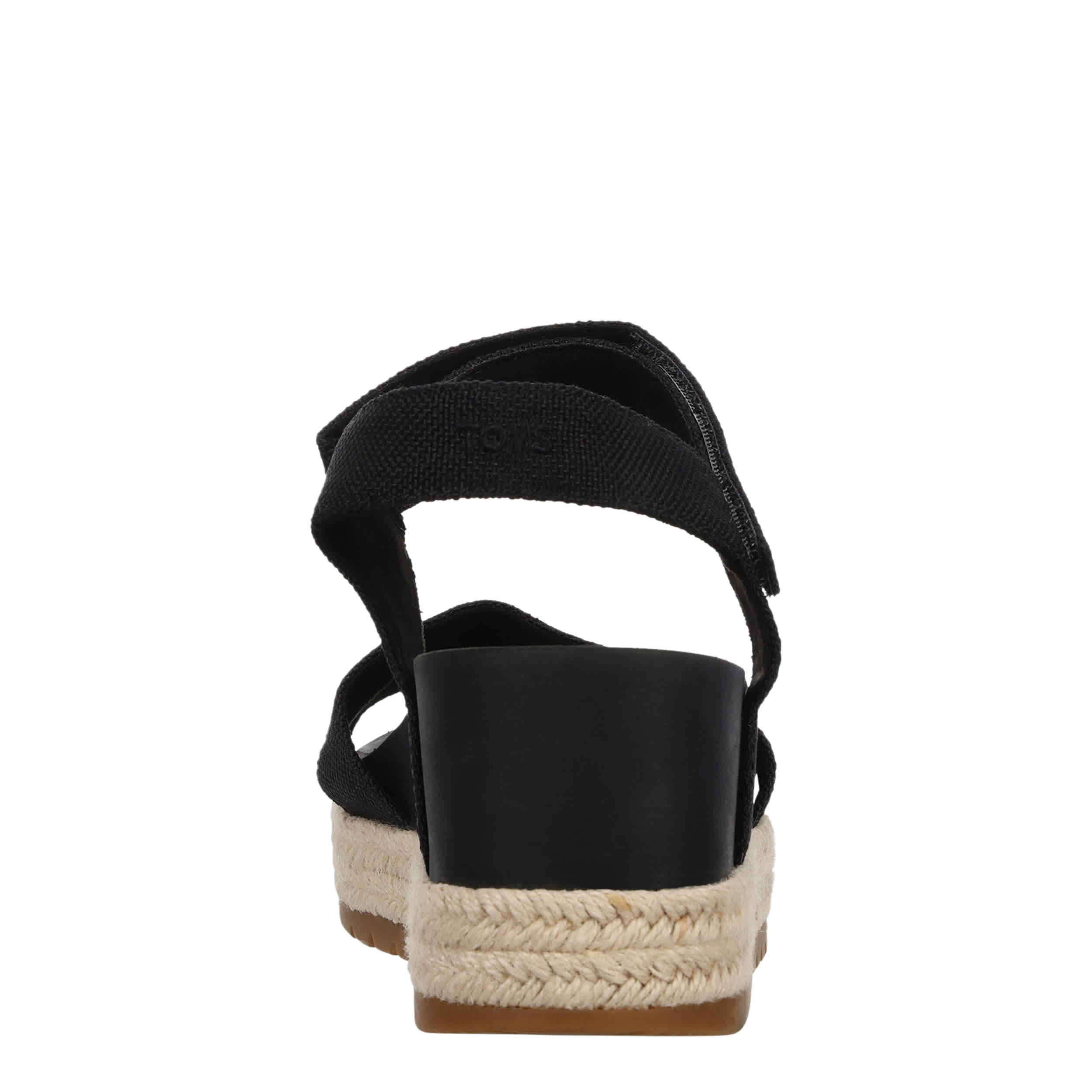 TOMS-WOMENS ALANA WEDGE SANDAL-BLACK & 