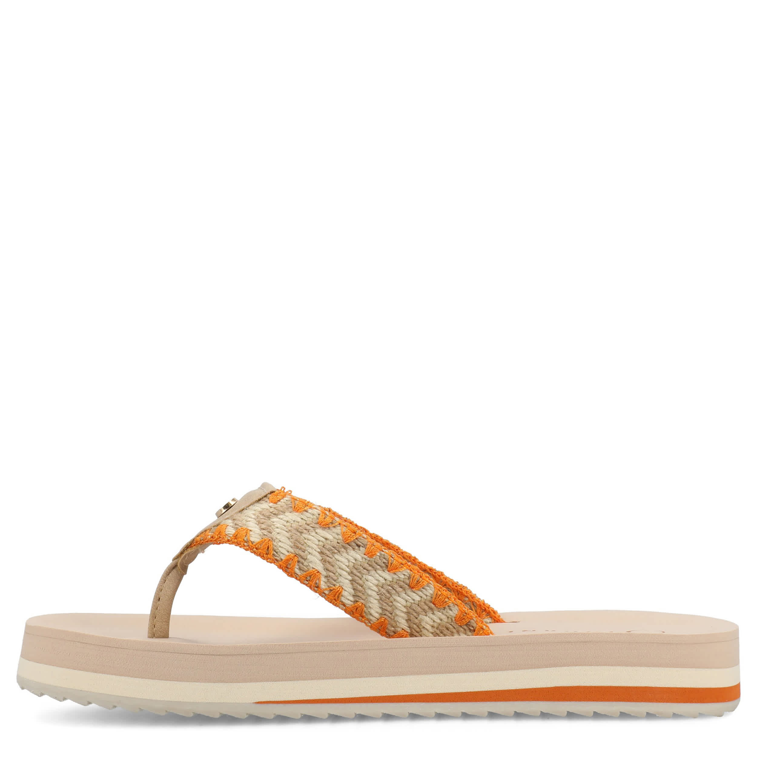 JOURNEE COLLECTION-WOMENS ELODDIE FLIP FLOP SANDAL-TAN & 