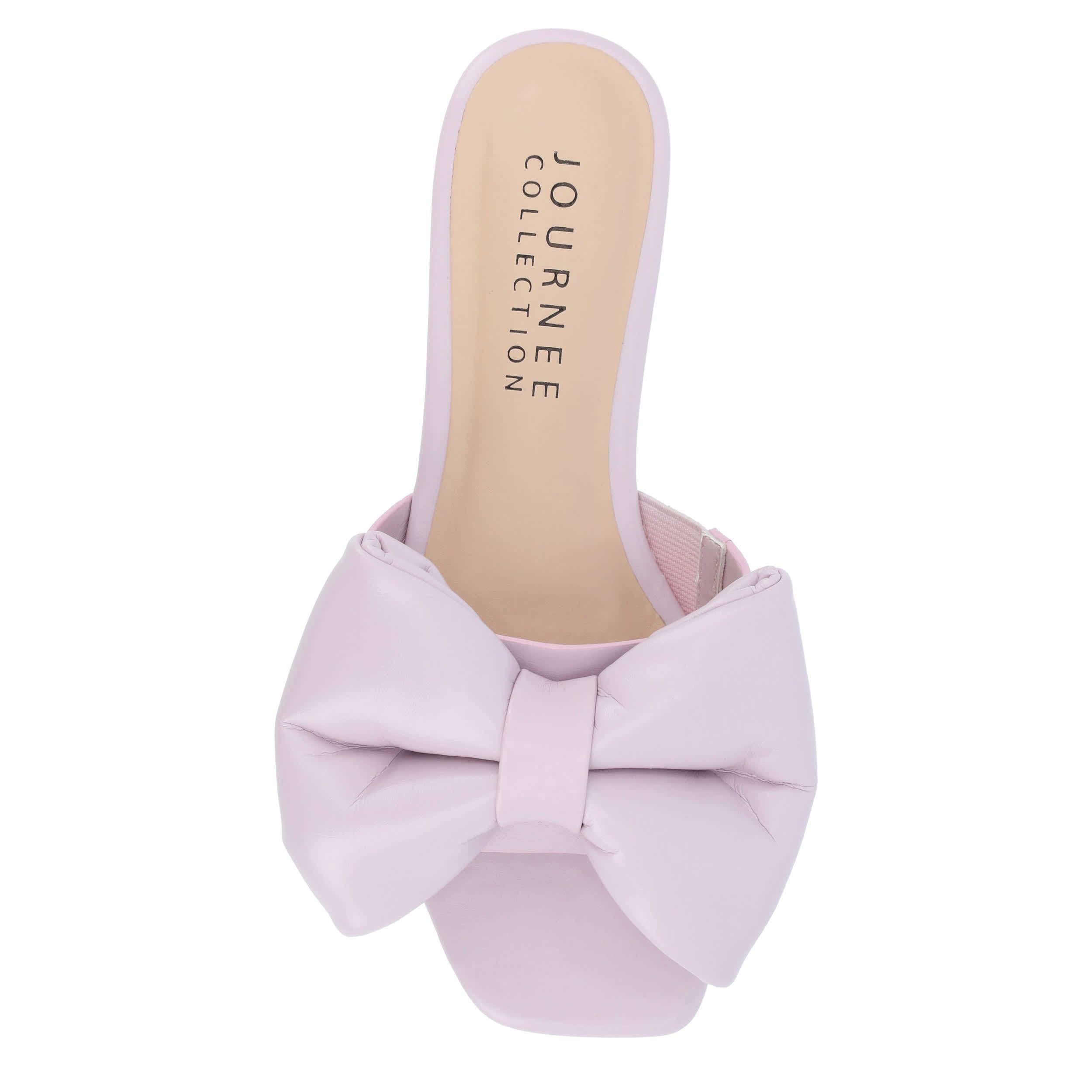 JOURNEE COLLECTION-WOMENS FAYRE SLIP ON SANDAL-LILAC & 