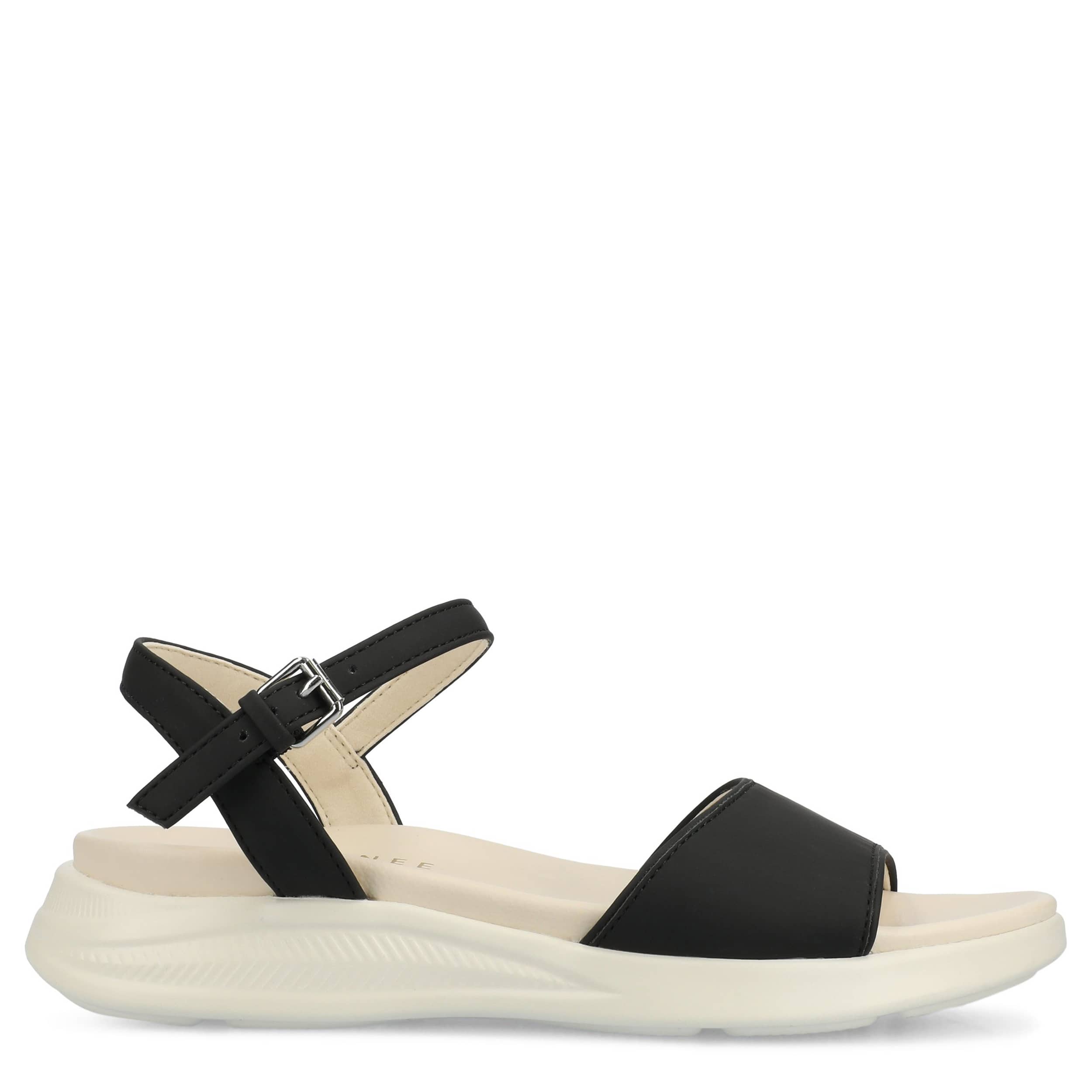 JOURNEE COLLECTION-WOMENS JAYLEE SANDAL-BLACK & 