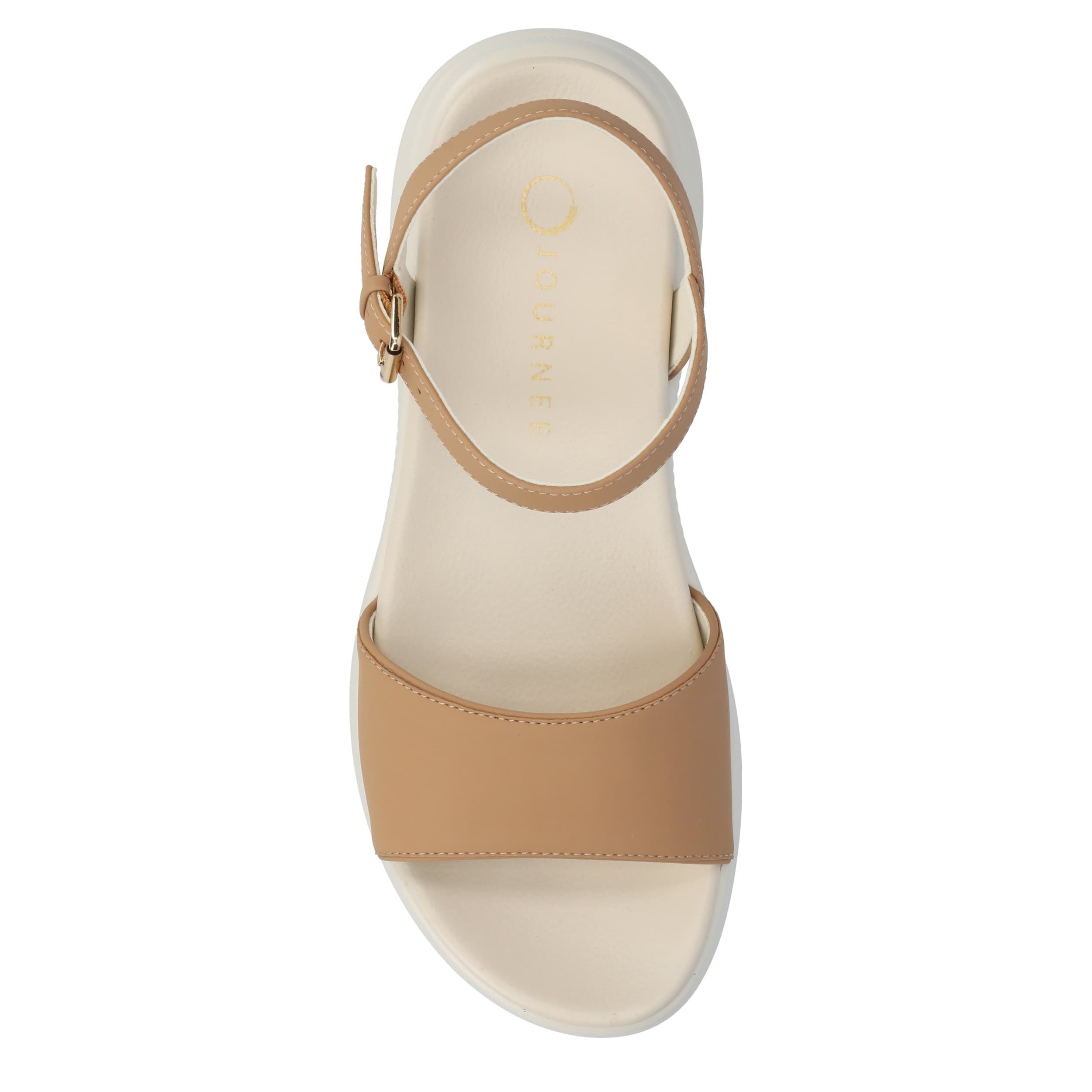 JOURNEE COLLECTION-WOMENS JAYLEE SANDAL-SAND & 