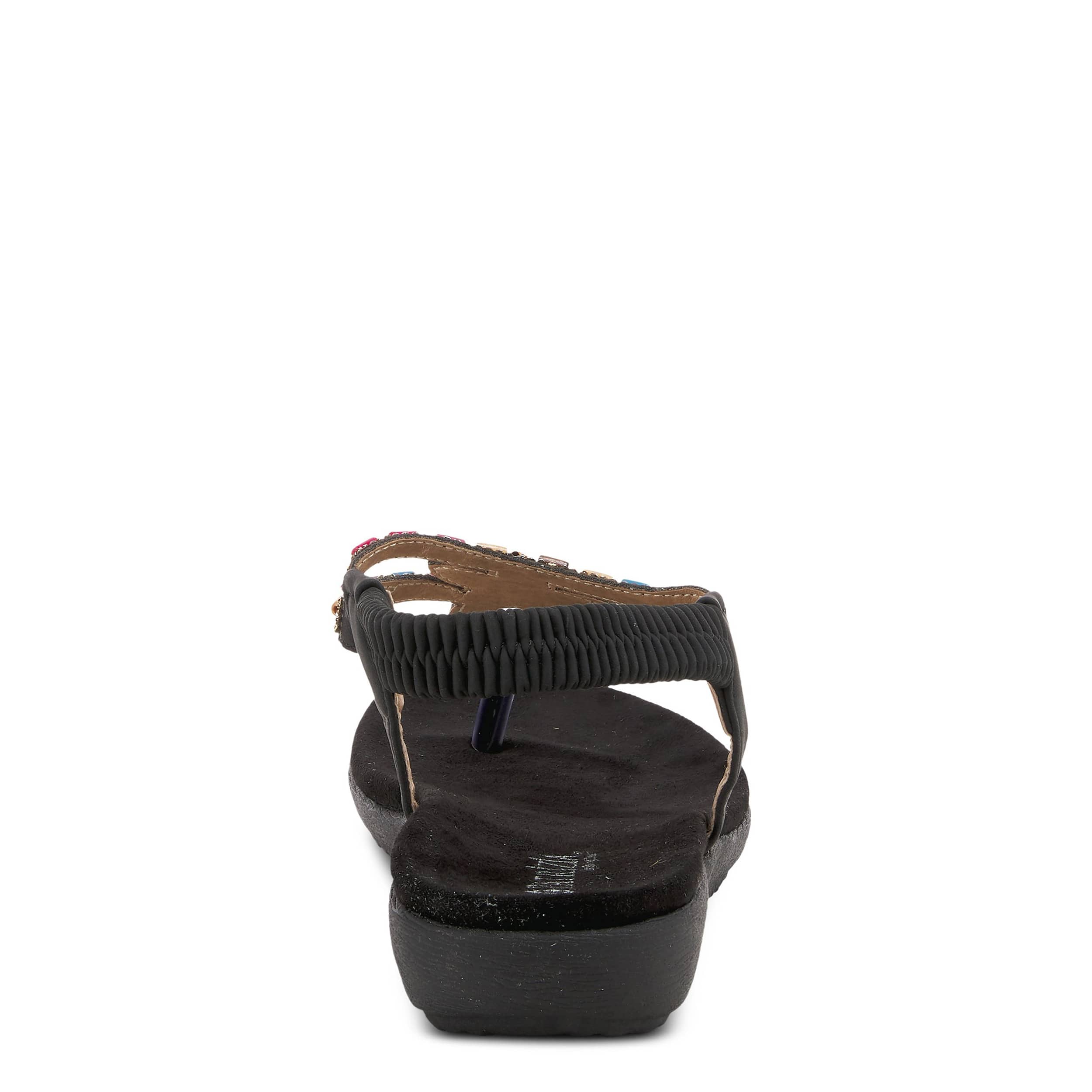 PATRIZIA-WOMENS CREMA THONG SANDAL-BLACK & 