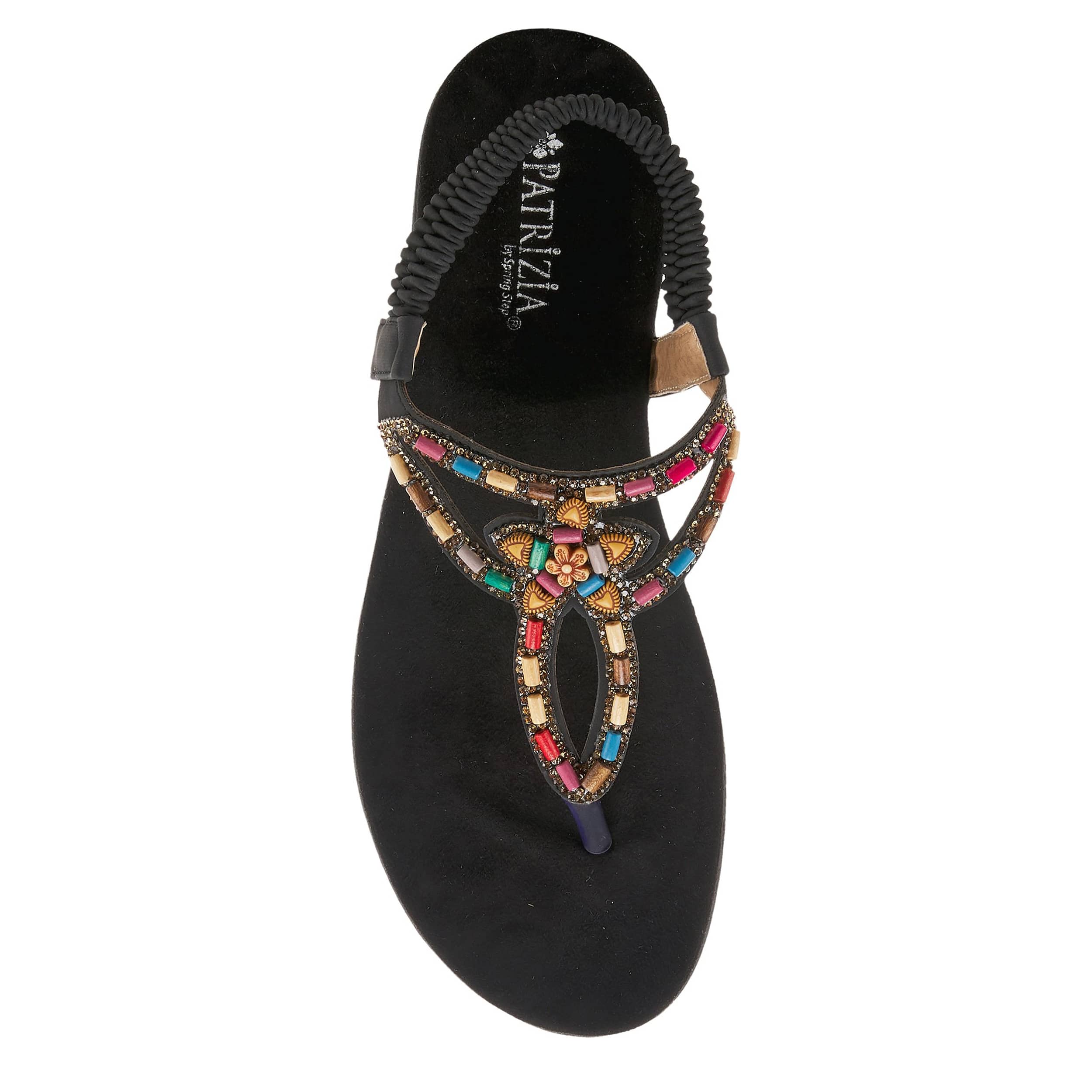 PATRIZIA-WOMENS CREMA THONG SANDAL-BLACK & 