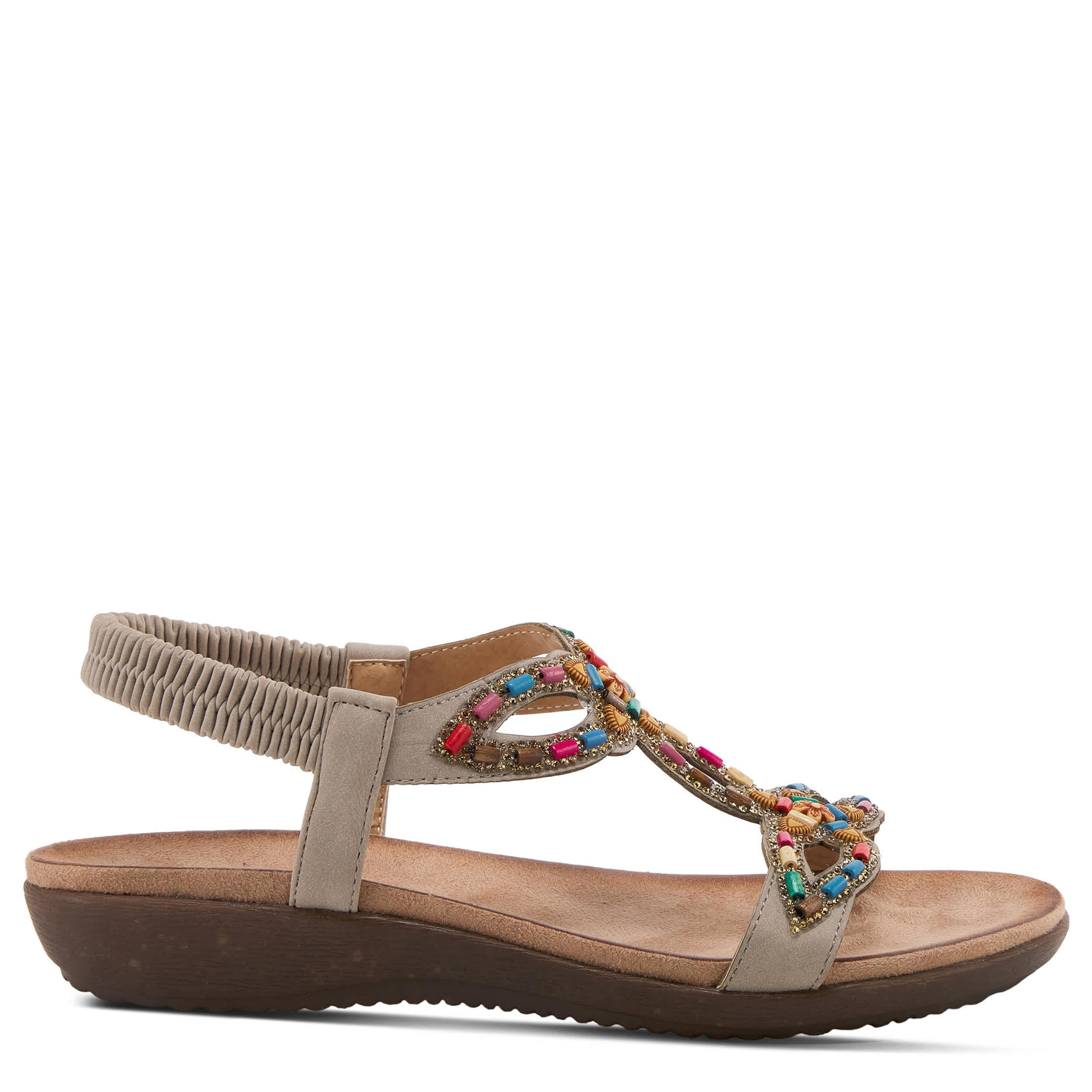 PATRIZIA-WOMENS VOLCANIC SANDAL-GREY & MULTICOLOR