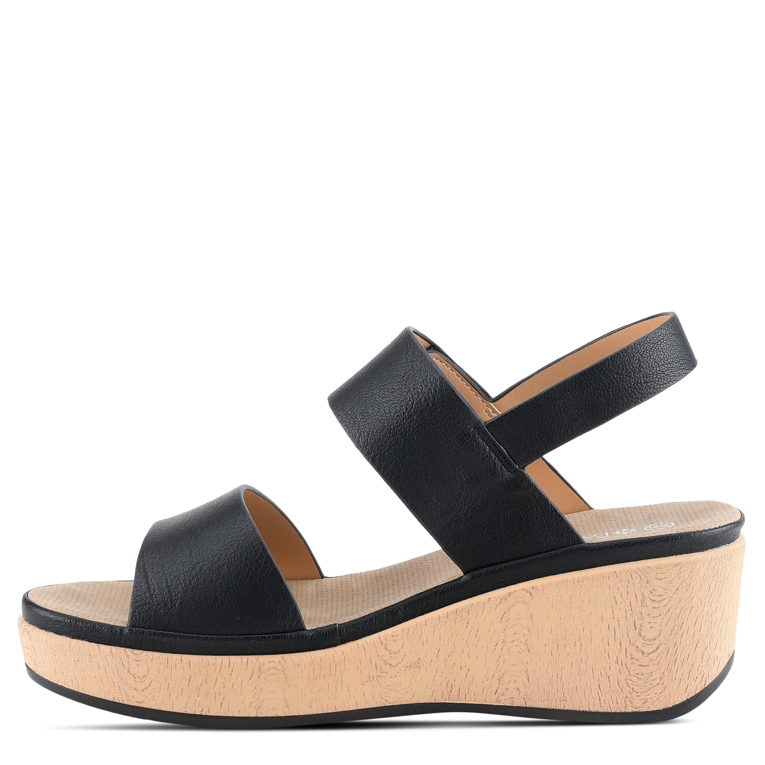 PATRIZIA-WOMENS SPELTA WEDGE SANDAL-BLACK & 