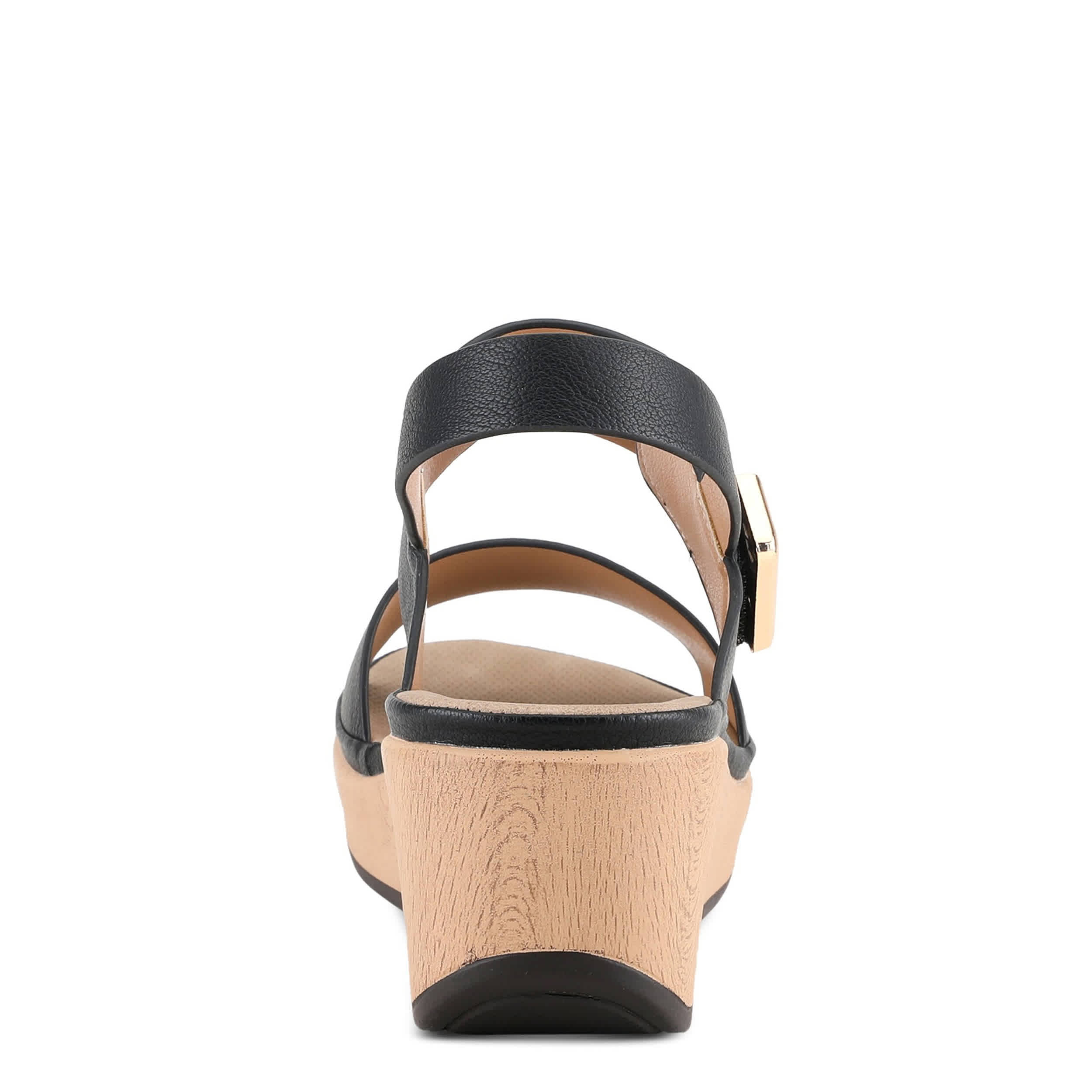 PATRIZIA-WOMENS SPELTA WEDGE SANDAL-BLACK & 