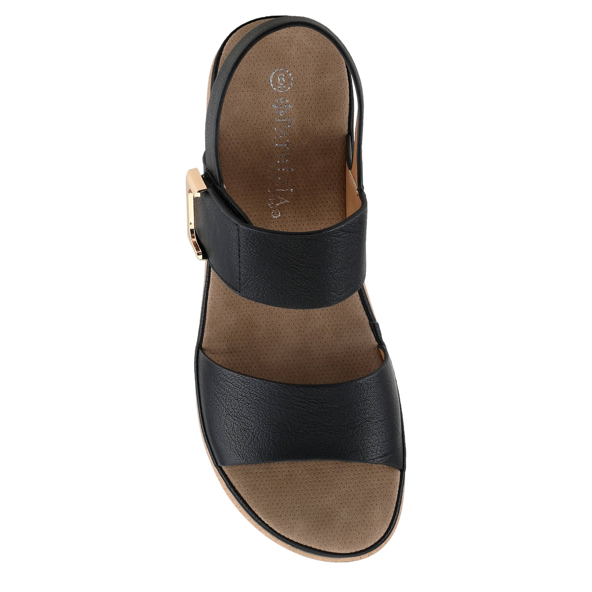 PATRIZIA-WOMENS SPELTA WEDGE SANDAL-BLACK & 