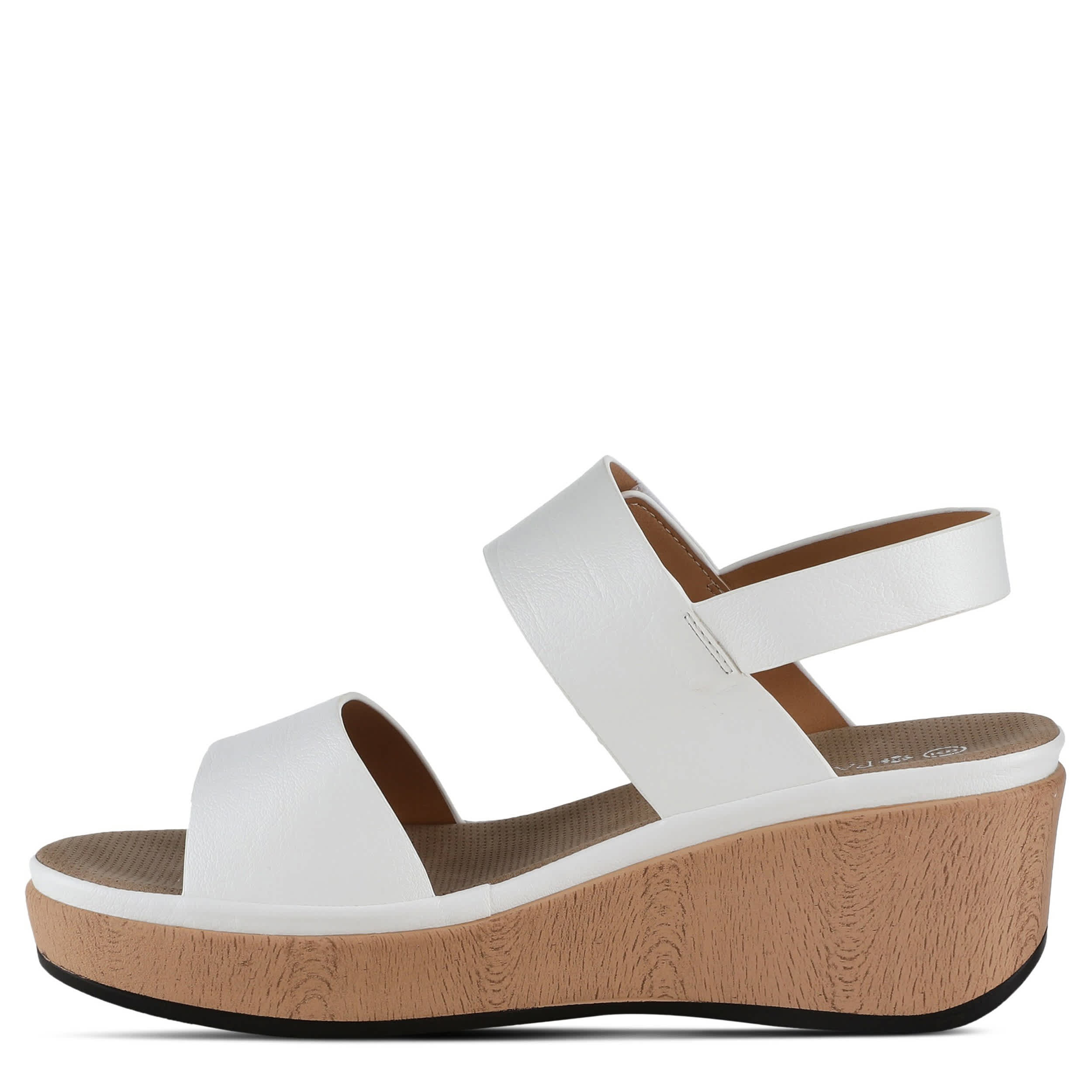 PATRIZIA-WOMENS SPELTA WEDGE SANDAL-WHITE & 