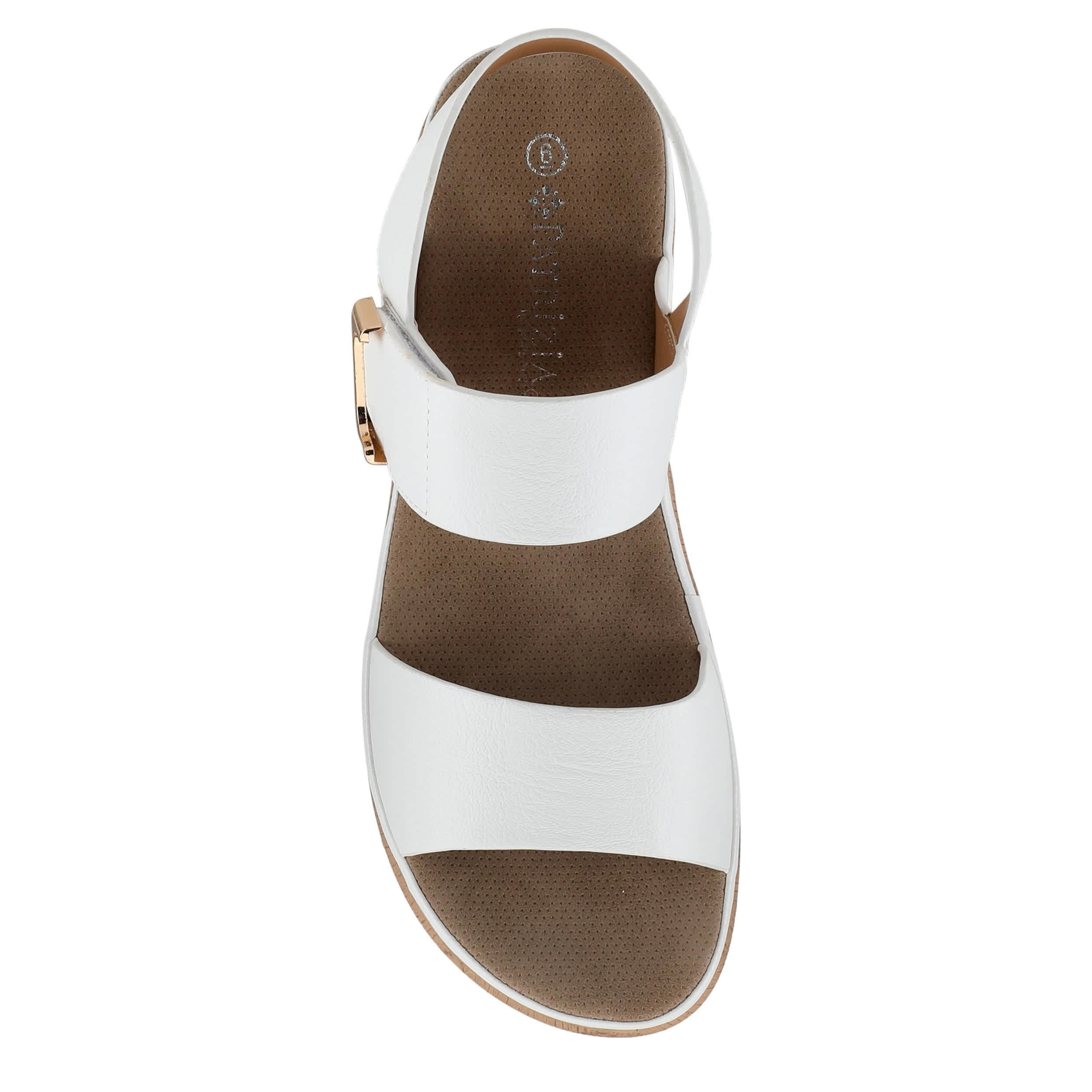 PATRIZIA-WOMENS SPELTA WEDGE SANDAL-WHITE & 
