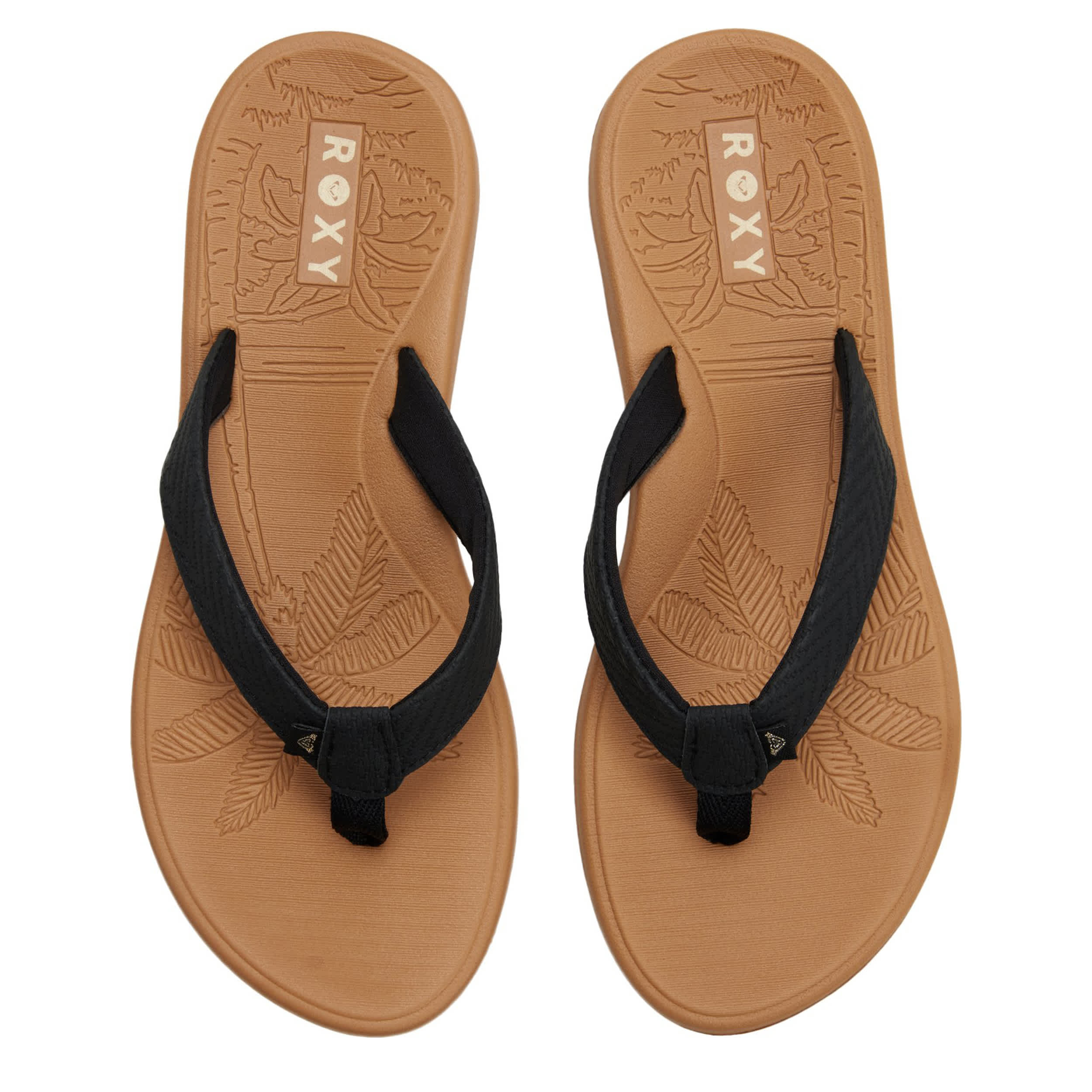 ROXY-WOMENS DEELIAH III FLIP FLOP-BLACK & 